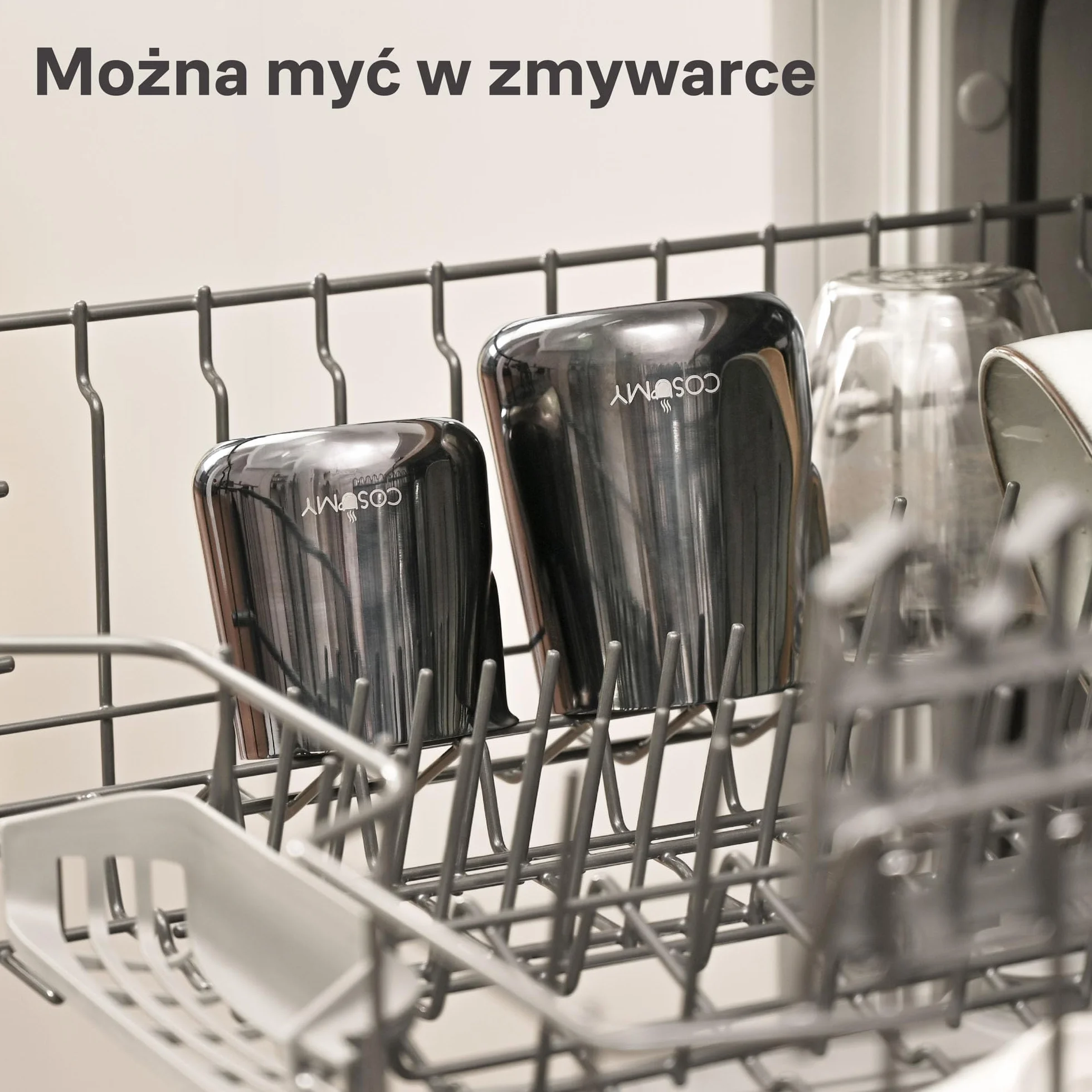 Cosumy Dzbanek do Spieniania Mleka ze Stali Nierdzewnej 500 ml - Z Podziałką - Do Latte Art - Akcesoria Baristy