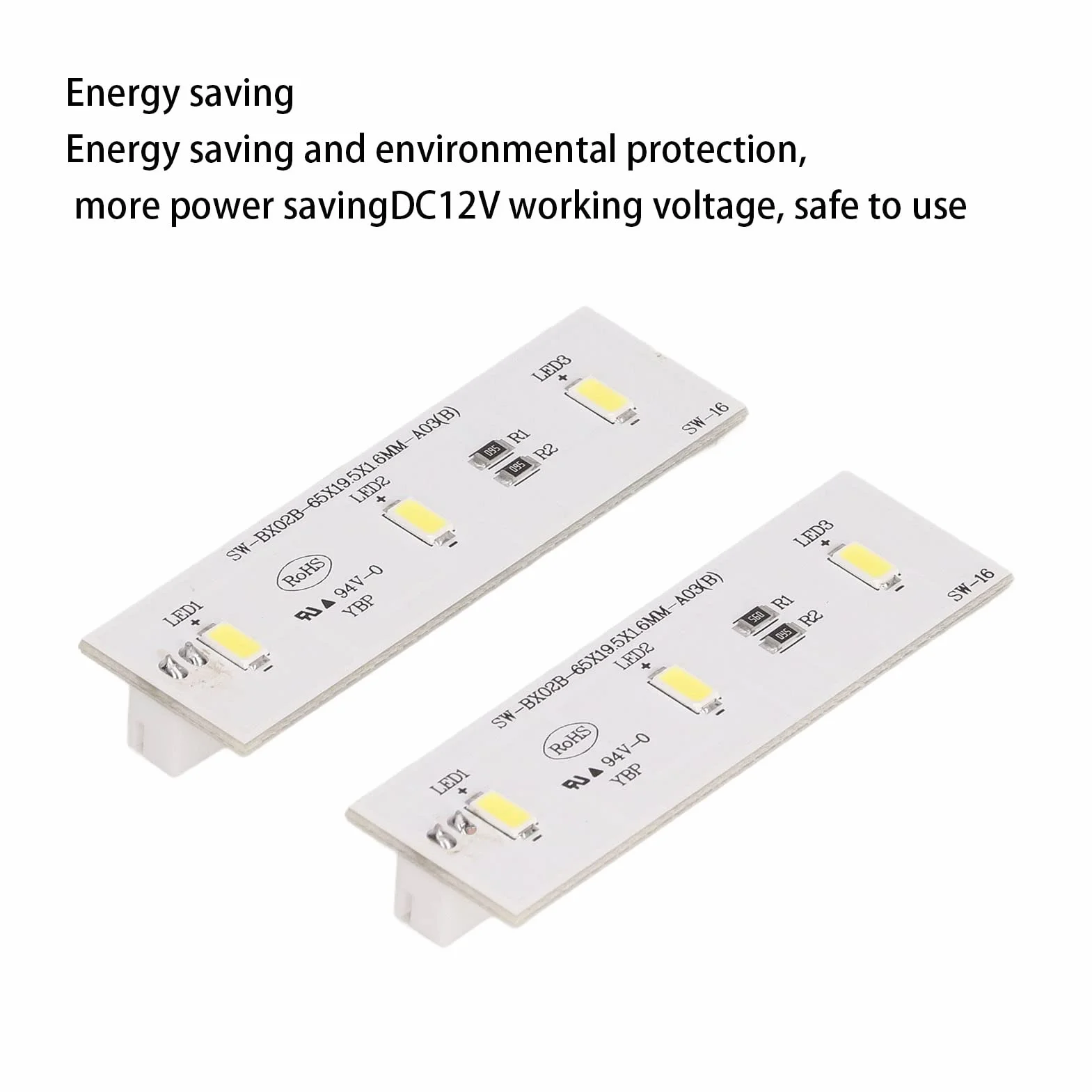 Tablica świetlna Zamrażarki, 2 szt. Moduł Oświetlenia LED do Lodówki Zamiennik światła Lodówki do Lodówki Frestec Electrolux Homa TCL SW BX02B