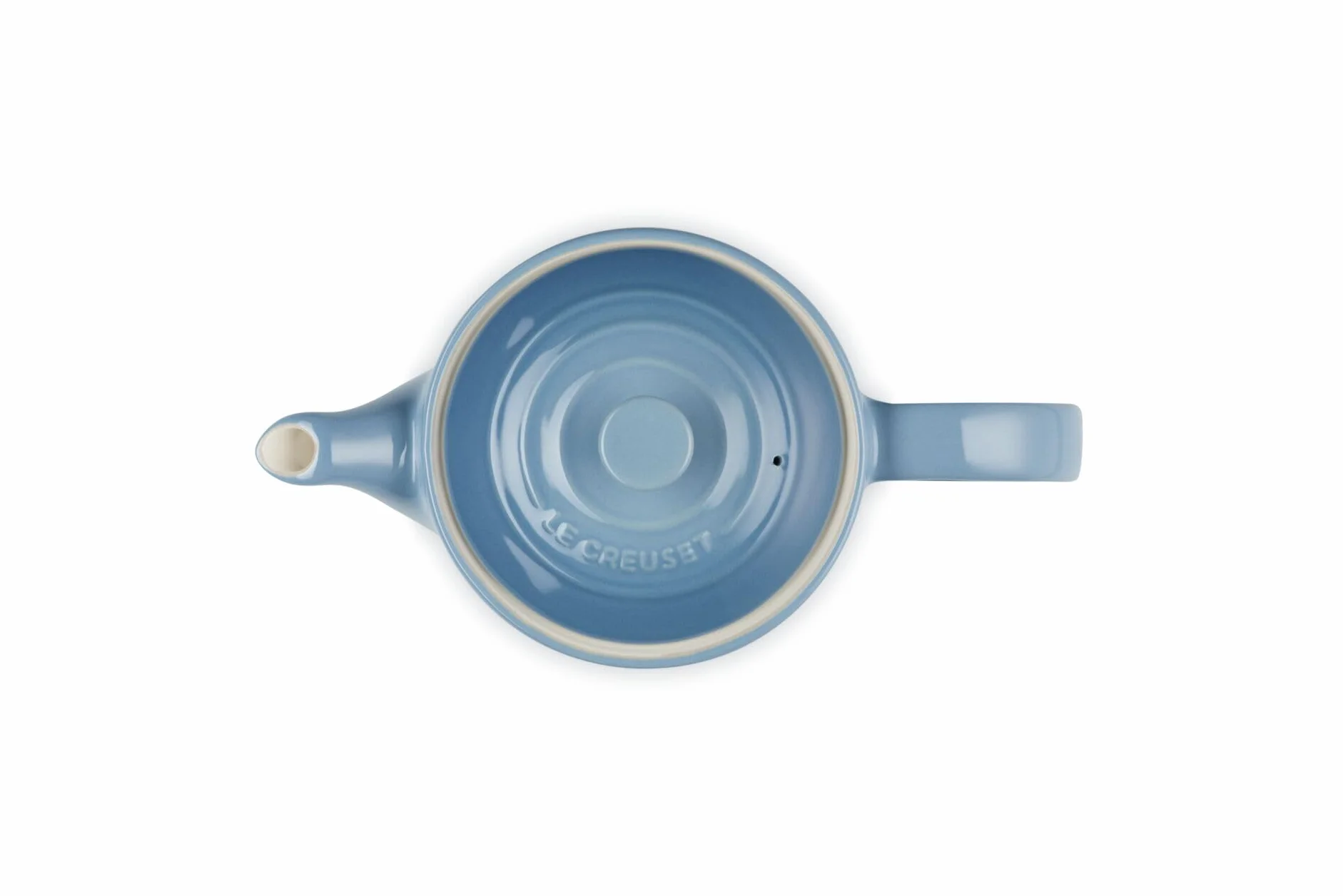 Le Creuset Duży emaliowany imbryk kamionkowy do herbaty, 1,3 litra, na 4 filiżanki, Chambray, 70703134340000