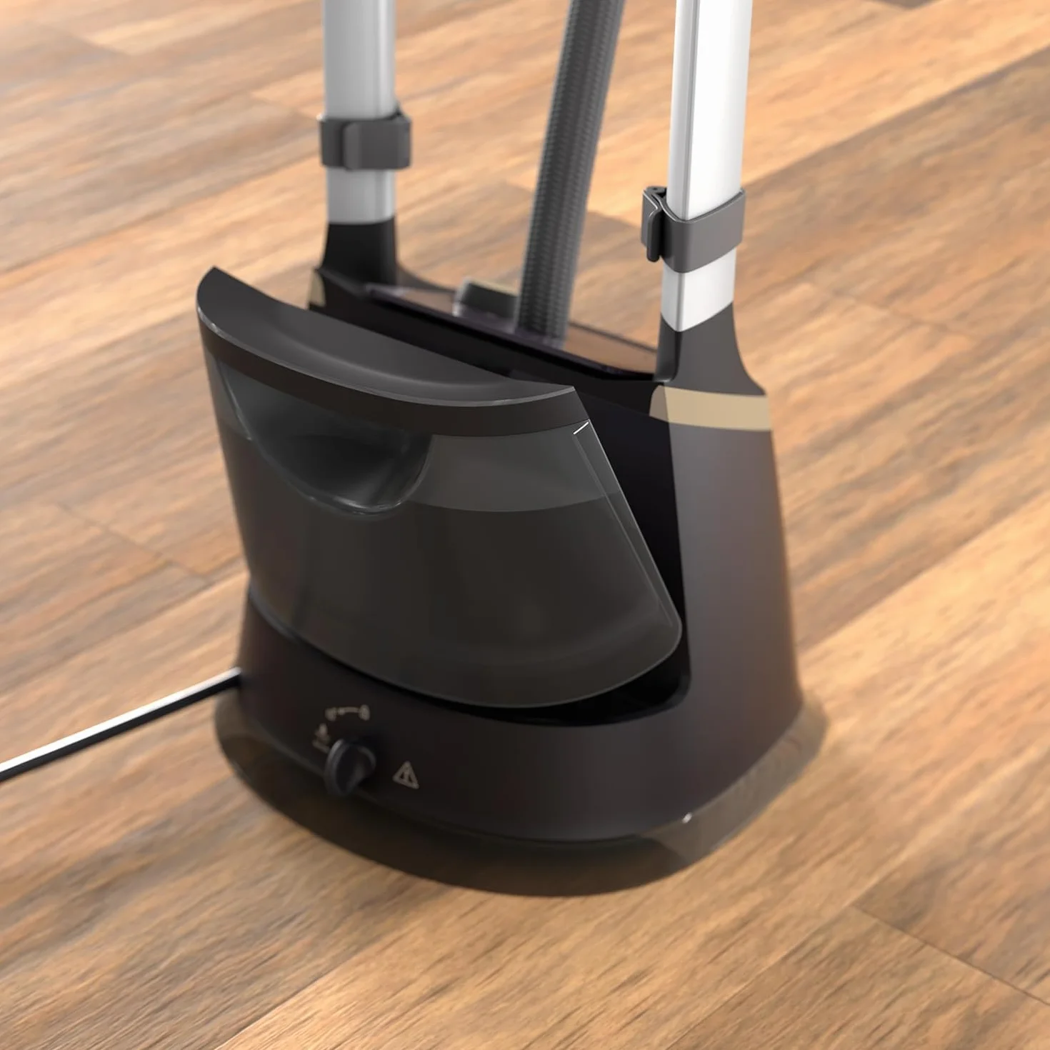 Philips Parownica stojąca 3000 Series – Pochylana deska StyleBoard, 3 poziomy pary, metalowa końcówka, 2000 W, zbiornik 2 l, gotowa w 60 s, MyEssence, czarna (STE3170/80)