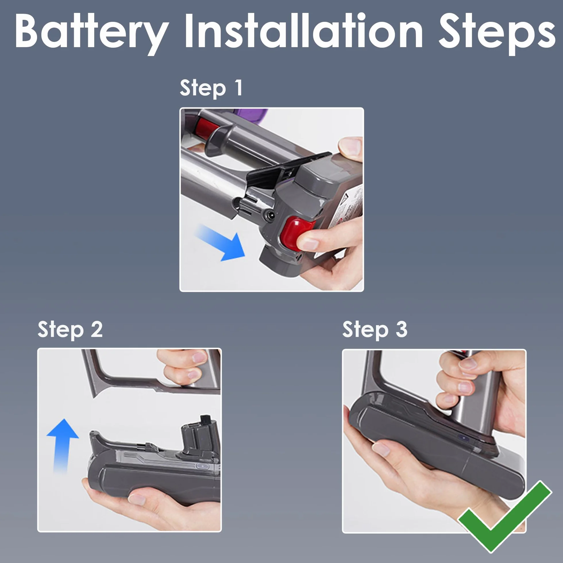 BLESYS Zamiennik baterii do Dyson V11 SV15 Typ Click-in (montaż na przycisk)
