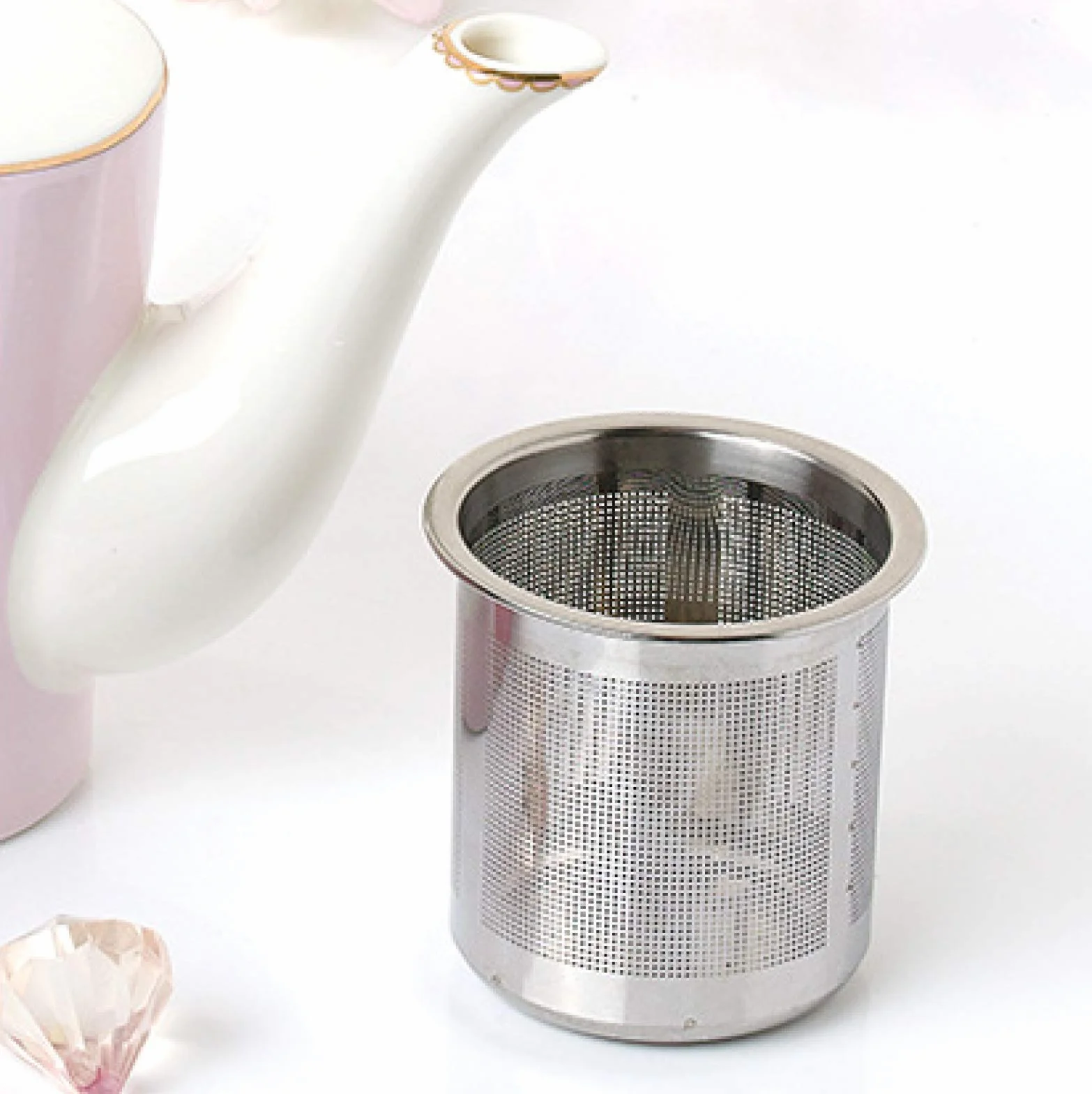 Herbaty i talerze, Porcelanowe ceramiczne zestawy upominkowe do kawy i herbaty Filiżanka kawy do serii 4 Czajniczek z porcelany kostnej z filiżankami i łyżeczkami Urodzinowe prezenty ślubne