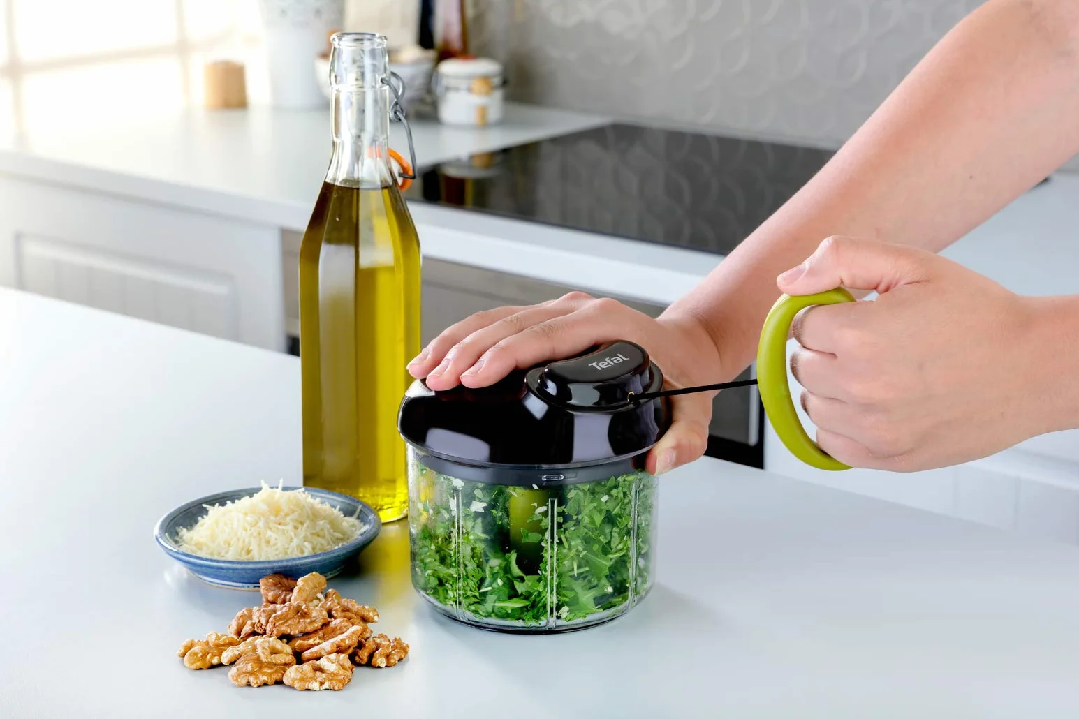 Tefal Rozdrabniacz Kuchenny 900 ml Czarny/Zielony