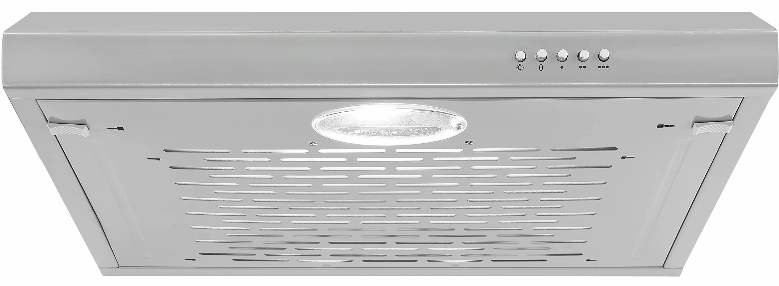 Exquisit® Okap kuchenny 60 cm, maks. moc ekstrakcji 136 [M³/h], materiał ze stali nierdzewnej, zużycie 45 kWh/rok, 4 klawisze funkcyjne, 3 poziomy mocy, chropowatość 55 dB(A).