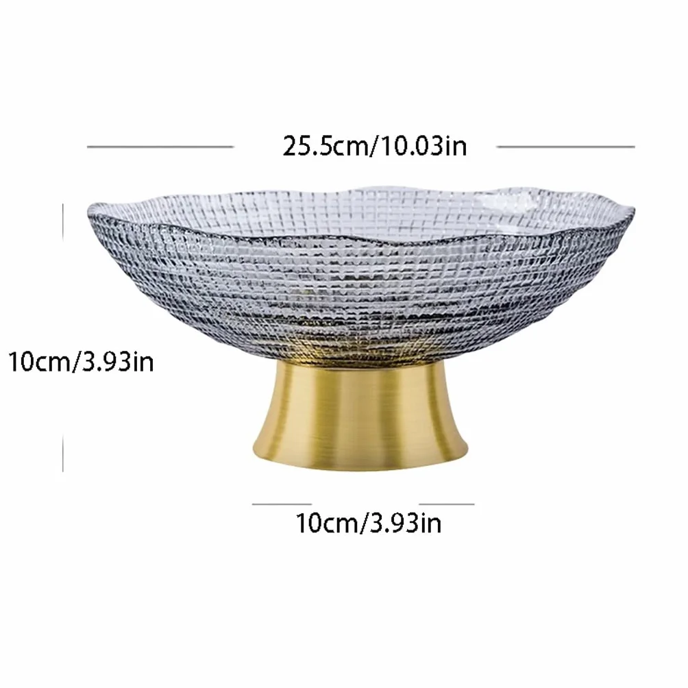 Miska do serwowania sałatek Szklana miska Miska do sałatek Szklana miska do sałatek Jedzenie Sztućce Zastawa stołowa Wysoka szklana miska Sashimi Warzyw Plateround Bowl Miska Sałatkowa(S)