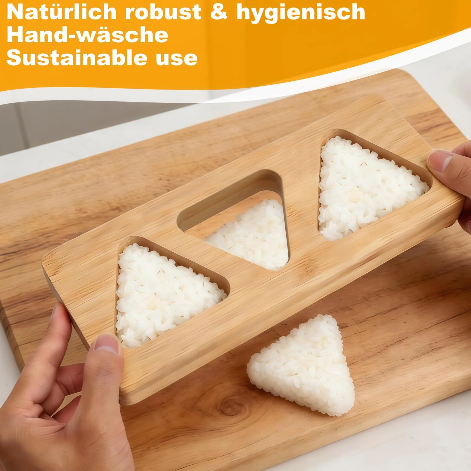 Onigiri foremka z bambusa, wyciskarka do sushi, mała i duża, mini maszyna do robienia Onigiri do bento, japońskiej przekąski trójkąta Omusubi