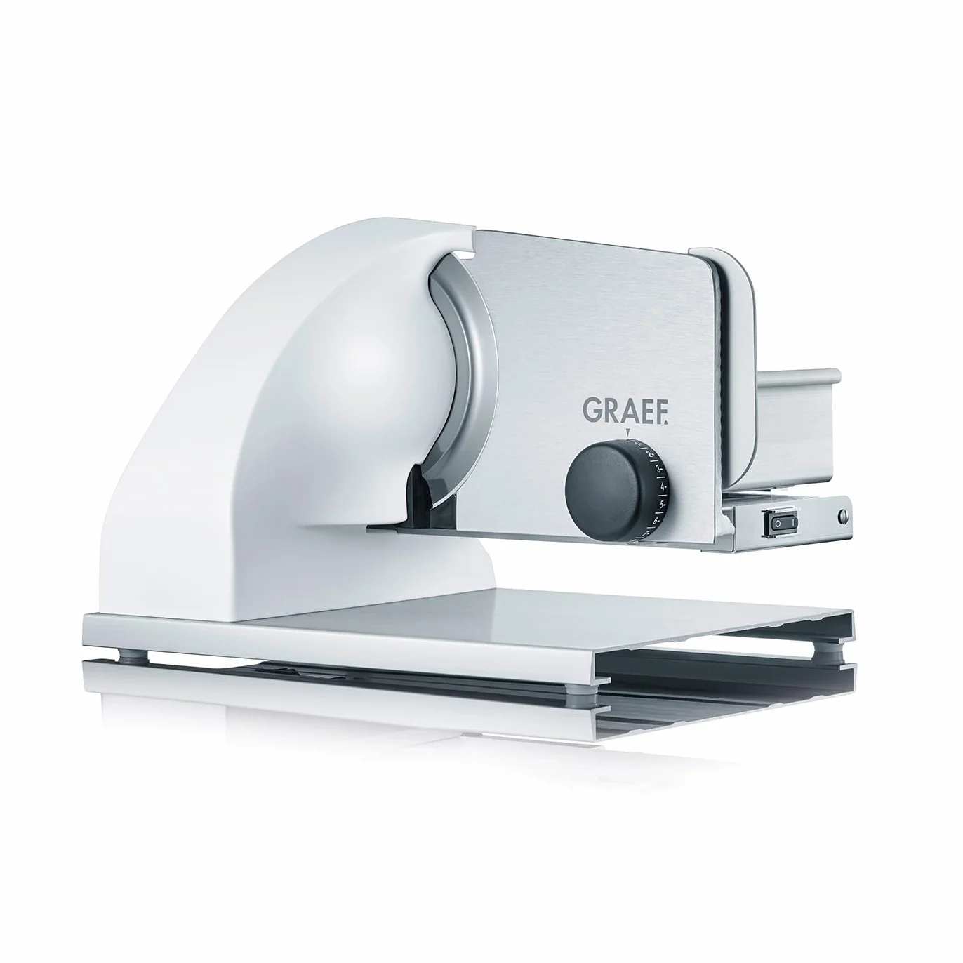 Graef SKS901EU krajalnica uniwersalna, aluminium eloksalowane/białe