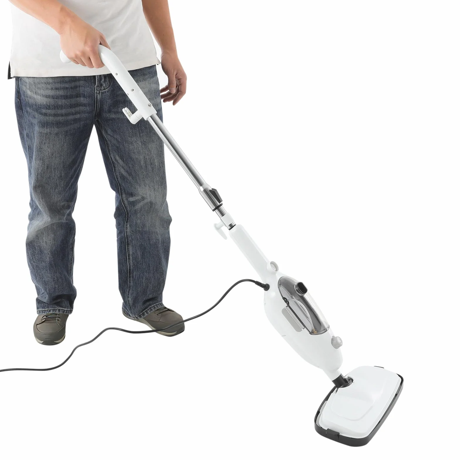 Ręczny odkurzacz parowy 1300 W Steam Cleaner do podłogi, okien, kuchni | Myjka parowa z parą 100°C, zbiornik na wodę o pojemności 450 ml i wszechstronne akcesoria do łazienki, podłogi i tapicerki