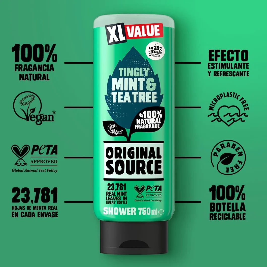 Original Source - Mycie ciała z miętą i drzewem herbacianym - 750 ml