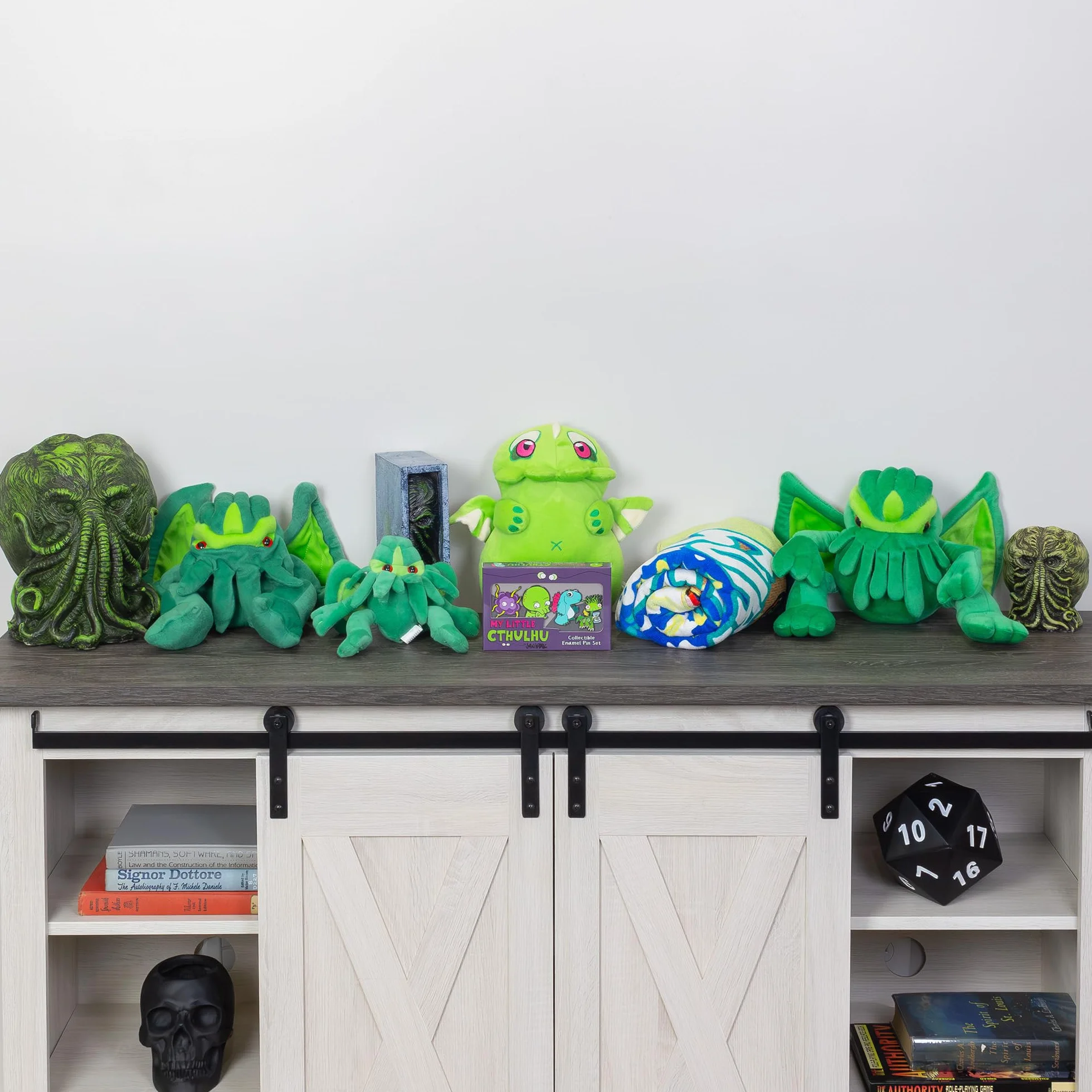 Toy Vault Cthulhu wkładka do regału, żywica podpórka podglądająca statuetka potwora Cthulhu