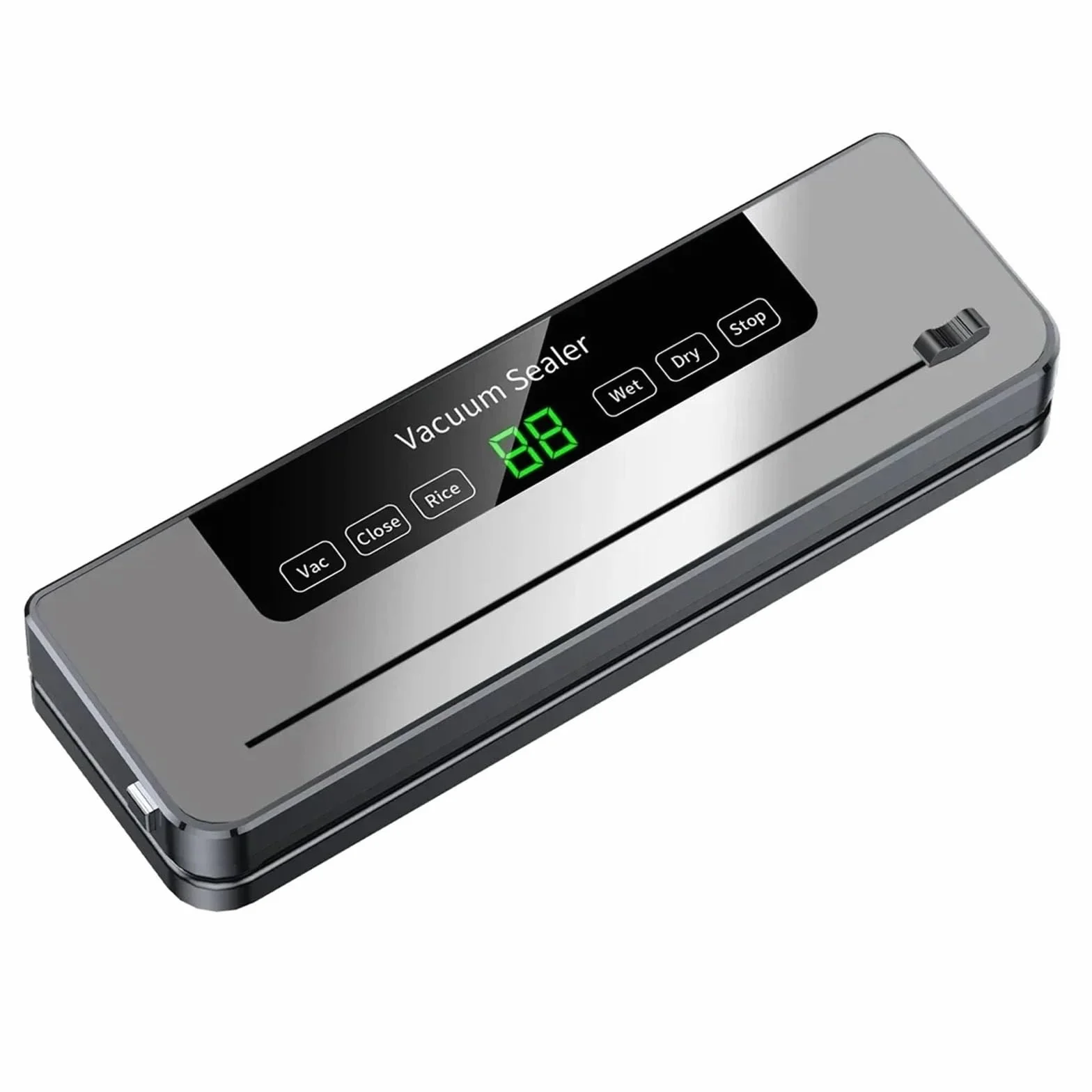 Maszyna do pakowania próżniowego Elektryczna Zgrzewarka Próżniowa Zamknięte Opakowania Do Suchej I Mokrej Żywności W Kuchni Uszczelka Przechowywania Wbudowany Nóż Krojenia,Zgrzewarka do żywności