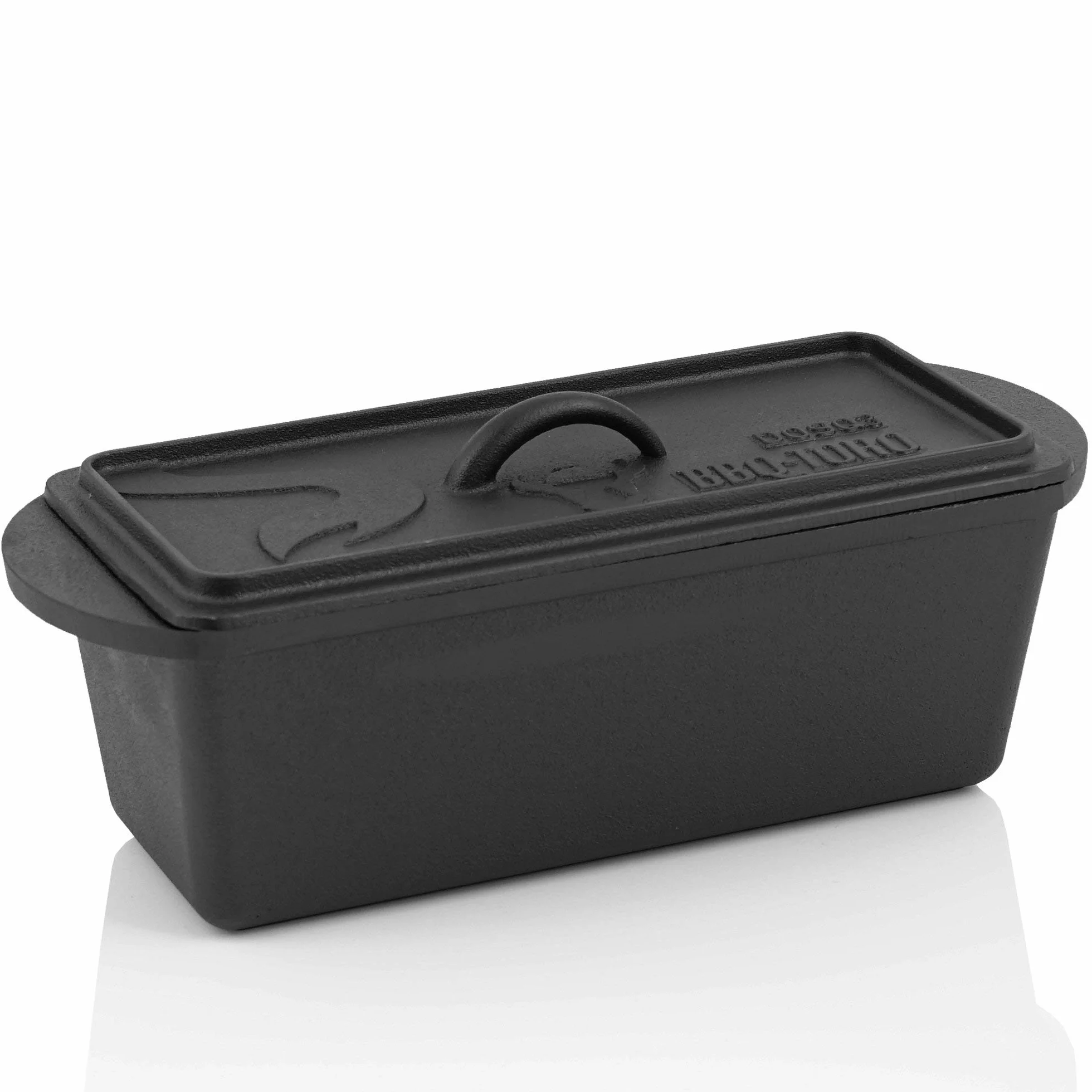 BBQ-Toro Dutch Oven garnek do pieczenia chleba, żeliwny garnek do gotowania, 3 l, wstępnie wypalony, z pokrywką, garnek do pieczenia DOSQ3