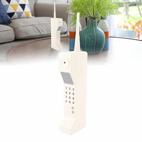 Model Telefonu Komórkowego Retro Styl Żelazny Wytrzymały Rekwizyt Fotograficzny do Domu Biura dla Dekoracji Stołu Salonu, Studio Fotograficzne, Prezentacja Retro Designu