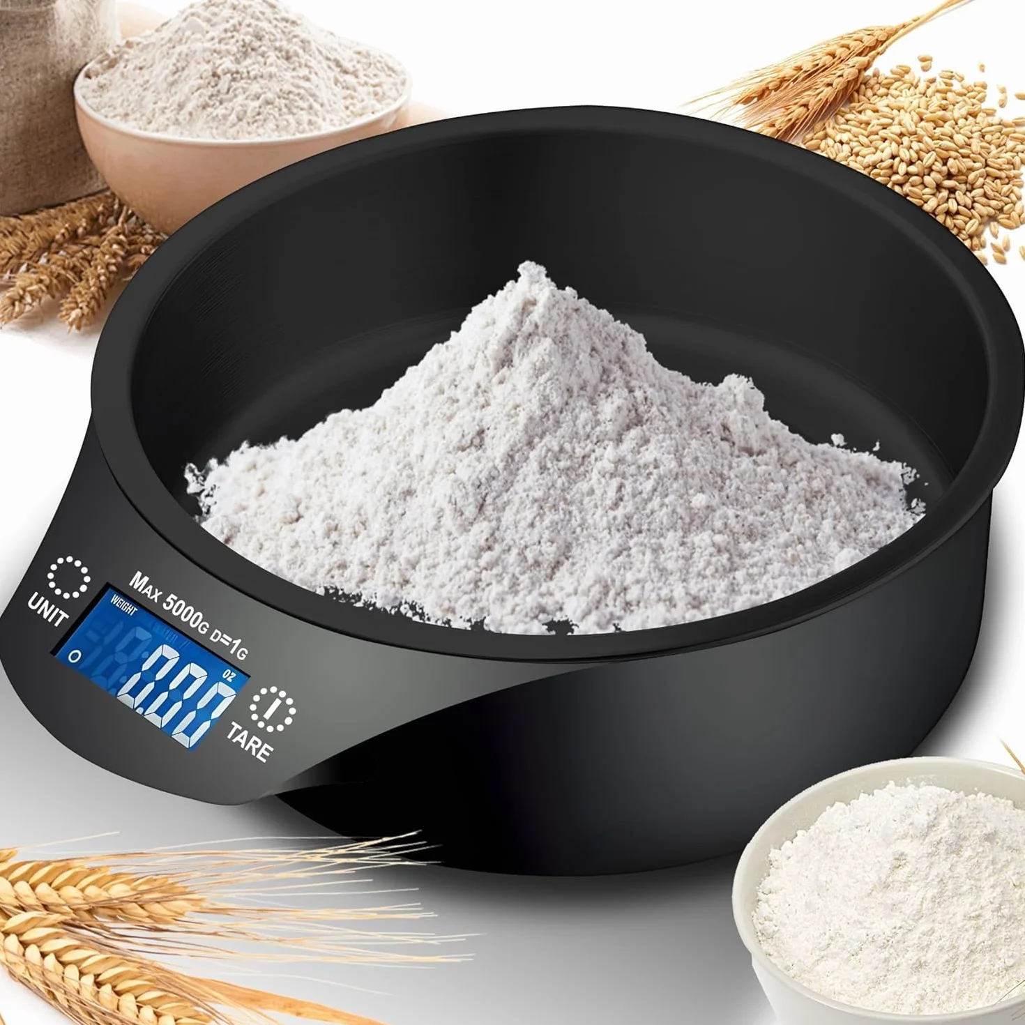 Retoo Waga kuchenna cyfrowa LCD 5kg 1g 700ml 20x18x5,5cm