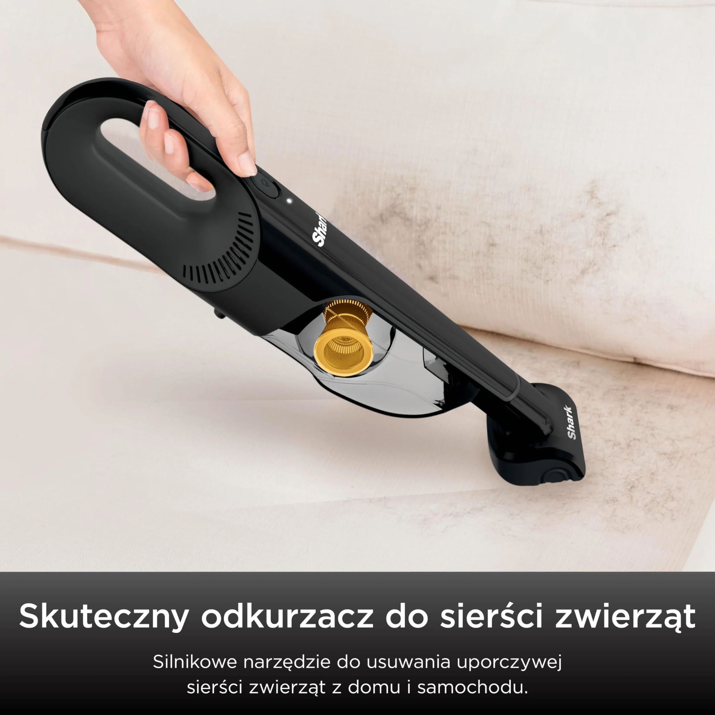 Shark HandVac bezprzewodowy odkurzacz ręczny [CH950EUT], model dla właścicieli zwierząt domowych, bezprzewodowy odkurzacz, czarny