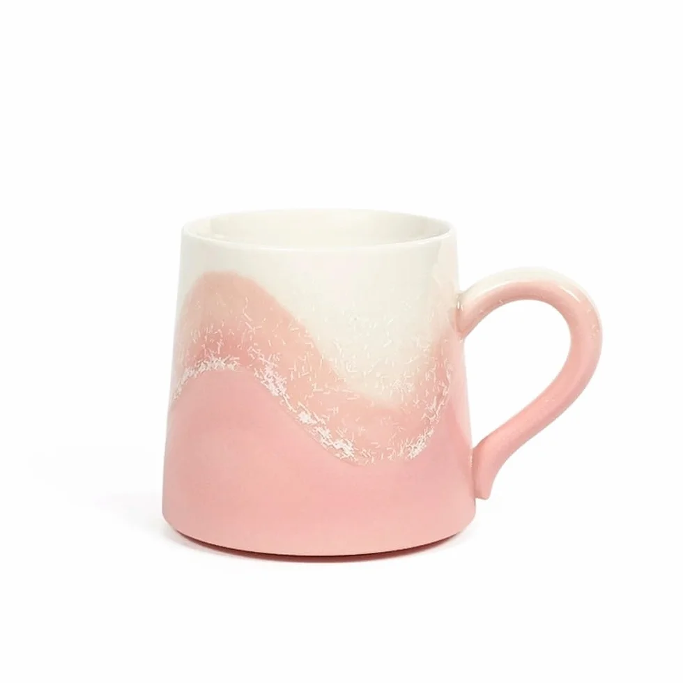 Kubek rzemieślniczy w nowoczesnym stylu Kiln Transformation Cup, bursztynowy zestaw różowych filiżanek do kawy, 1 szt., pojemność 300 ml, dla par i dziewcząt na prezent