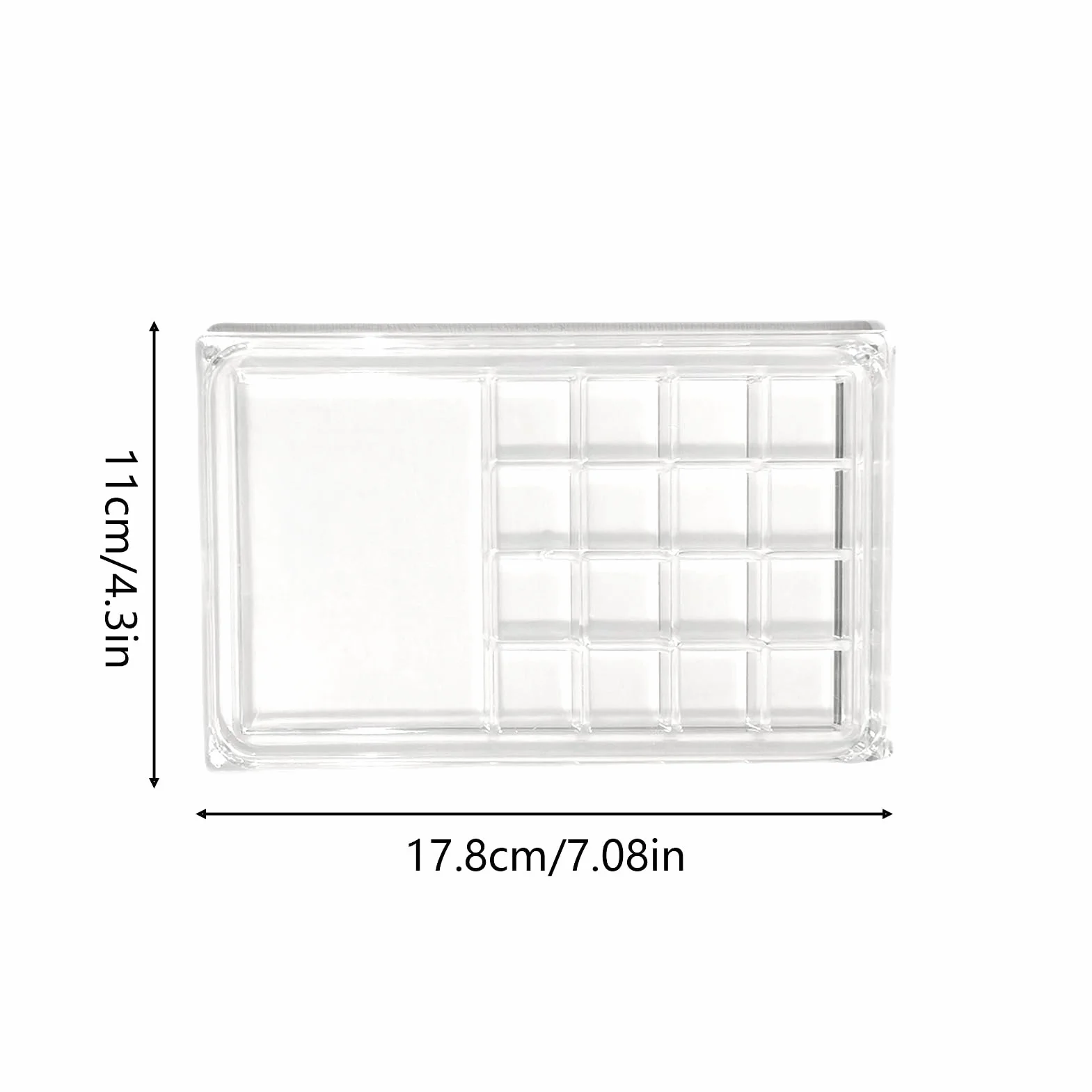 Seashell Collecting Storage Box, Magnetic Clear Acrylic Sea Shell Display Container, Acrylic Material, 17.8x11x1.4cm, for Beach Finds, Souvenirs