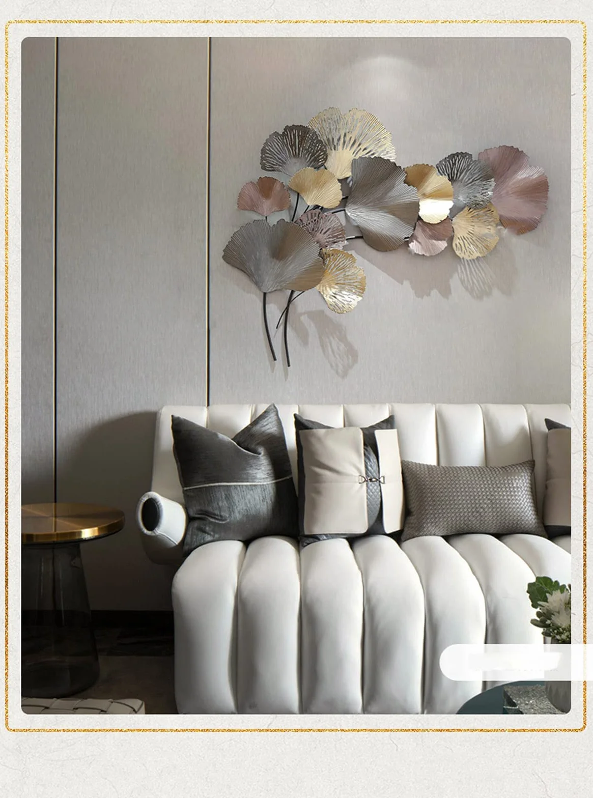 Dekoracja ścienna,Metalowy liść moreli Outdoor Wall Art Wiszące dekoracje Tematyczne dekoracje domu do ogrodu Salon Sypialnia