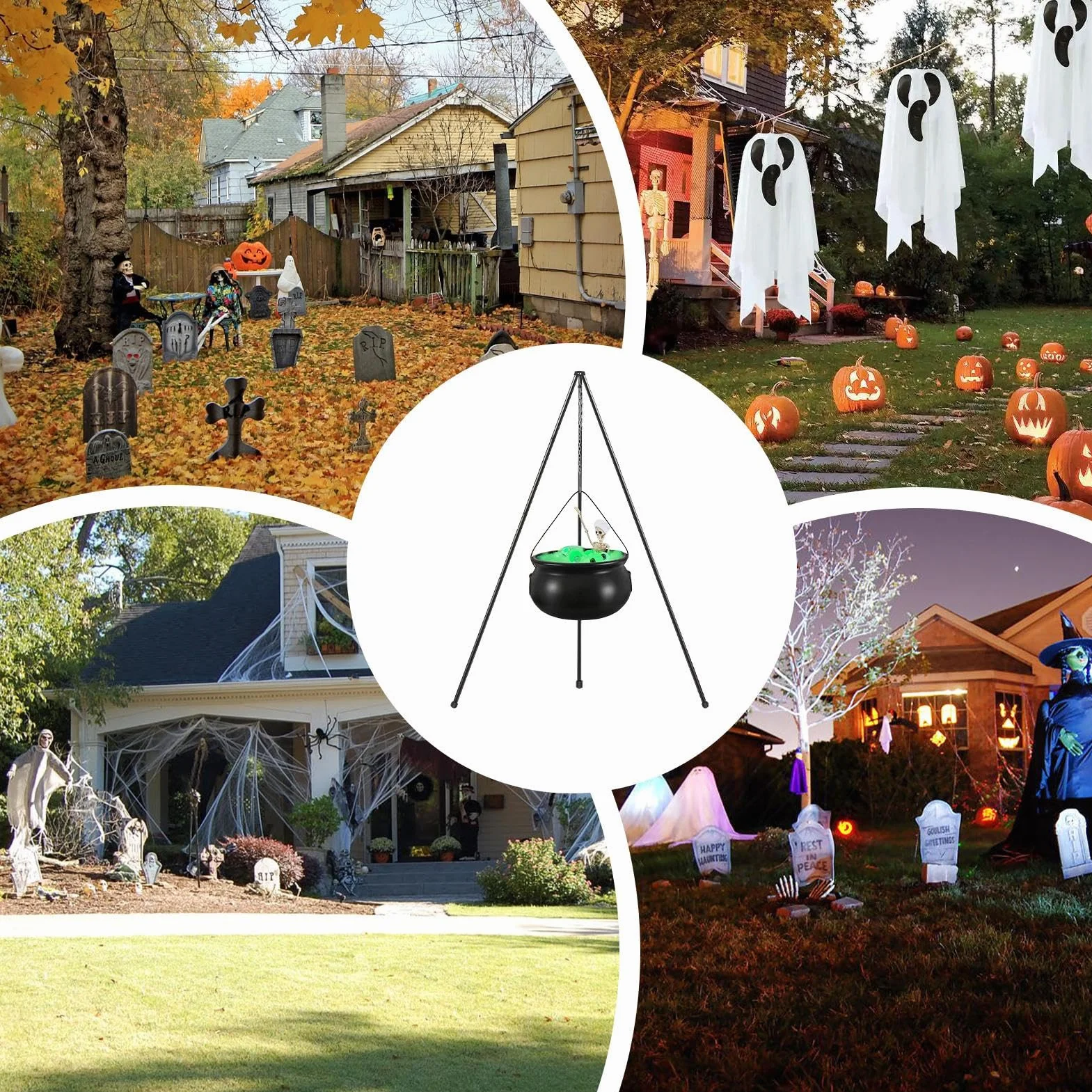 Wiedzmin Kocio? Du?y Zewn?trz | Halloweenowy Kocio? Wied?my do Dekoracji Ogrodu | Dekoracje ?wi?teczne Do Strasznego Domu Zewn?trz Do Wn?trz Ganku Trawnik Wej?cie ?cie?ka Impreza