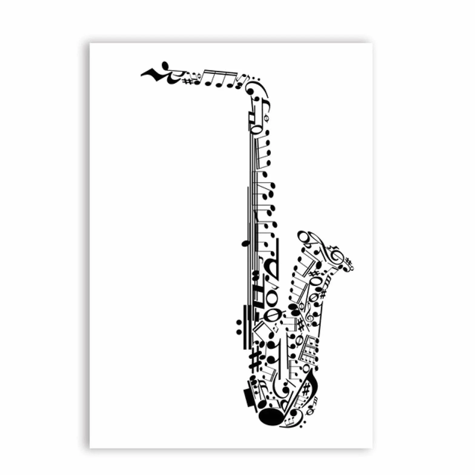 Instrument muzyczny saksofon jazz muzyka obraz na płótnie zdjęcia na ścianie vintage plakat dekoracyjny wystrój domu obrus 60 x 90 cm x 2 bez ramki