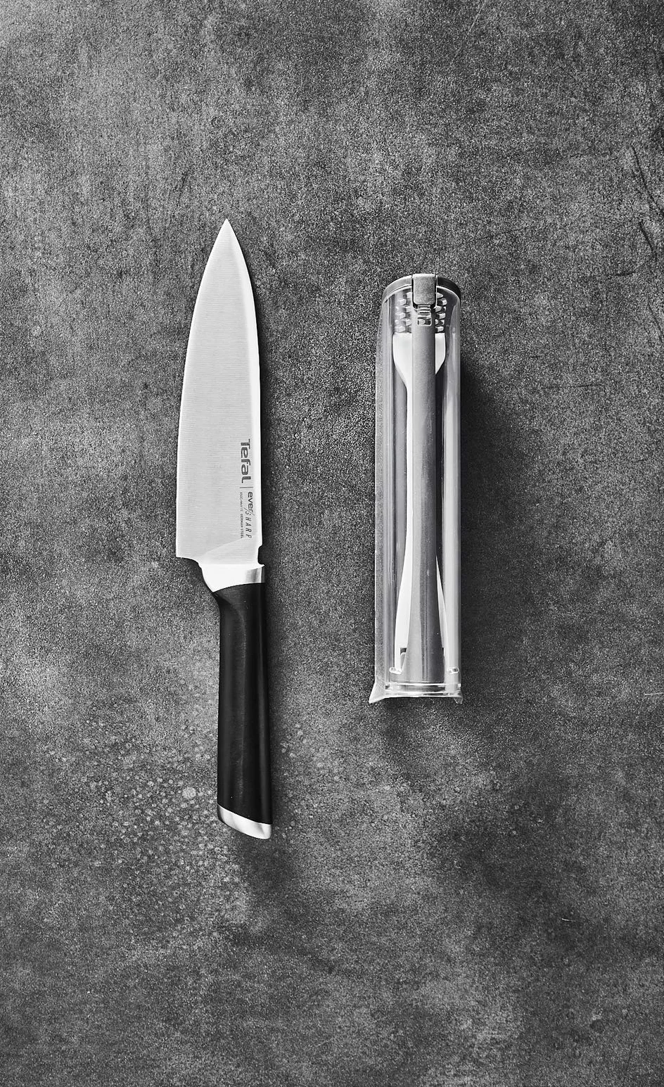 Tefal Ever Sharp Nóż Szefa Kuchni, Srebrny, 16,5 cm