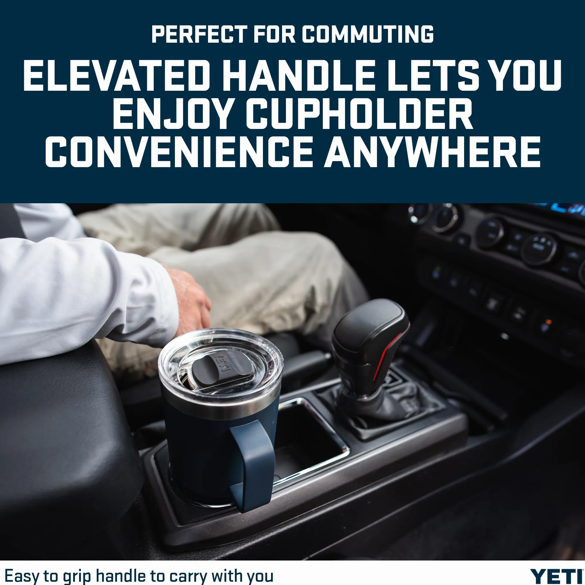 YETI Rambler Travel Mug, Stainless Steel Vacuum Insulated with Stronghold Lid, Firefly Yellow, 20 oz (591 ml)