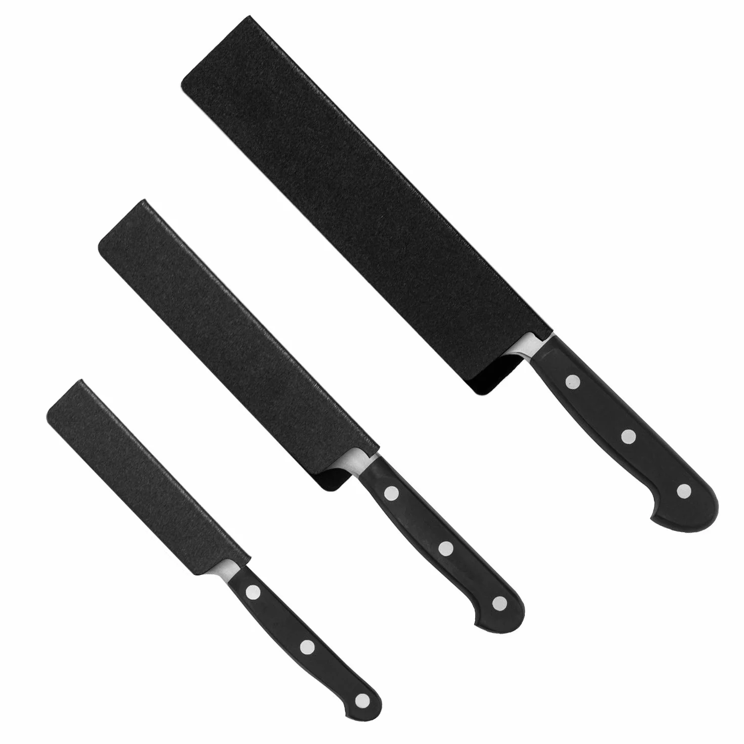 QWORK® Zestaw 10 osłon krawędzi noża, osłony noża, uniwersalna osłona ostrza z tworzywa ABS