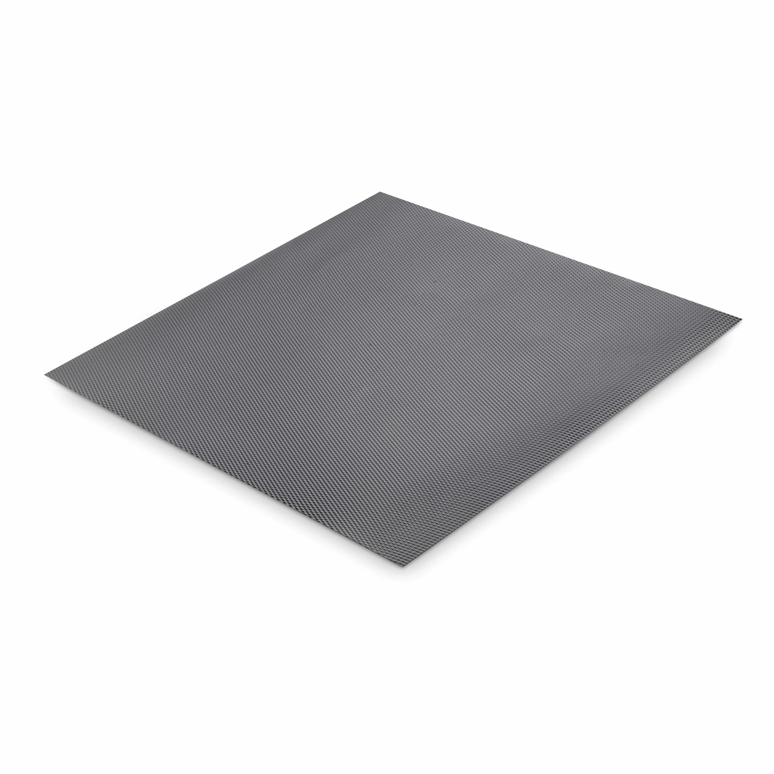 Emuca - Mata antypoślizgowa do szuflad, mini romby, długość 2000x48 cm, Plastik, Szary antracytowy