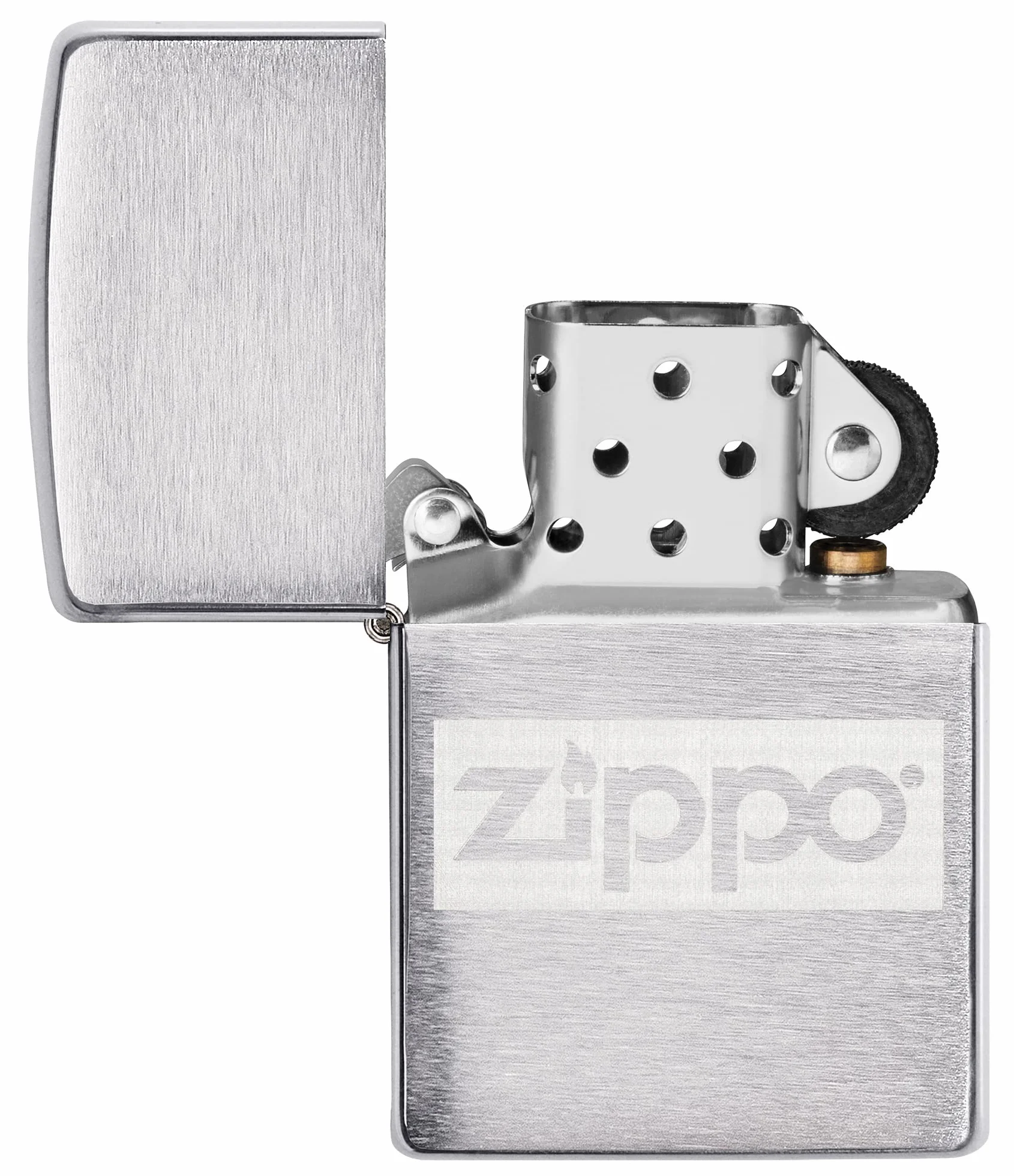 Zippo Zapalniczka Sztormowa i Piersiówka, Zestaw Prezentowy, Szczotkowany Chrom, Lustre, do Ponownego Użytku, Wiatroszczelna, Wyprodukowano w USA