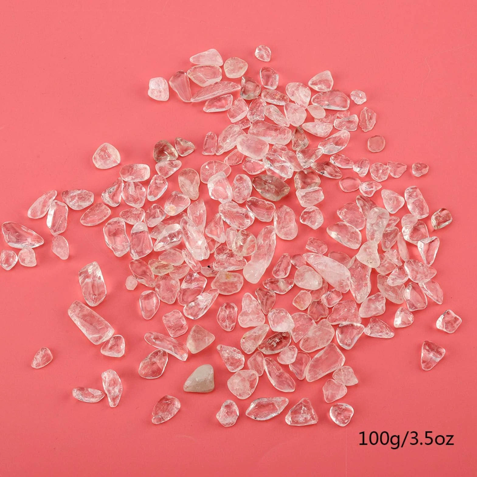 Naturalny kryształowy kamień Tumbled Chips Kruszone kamienie Reiki Healing Quartz Crystals Biały