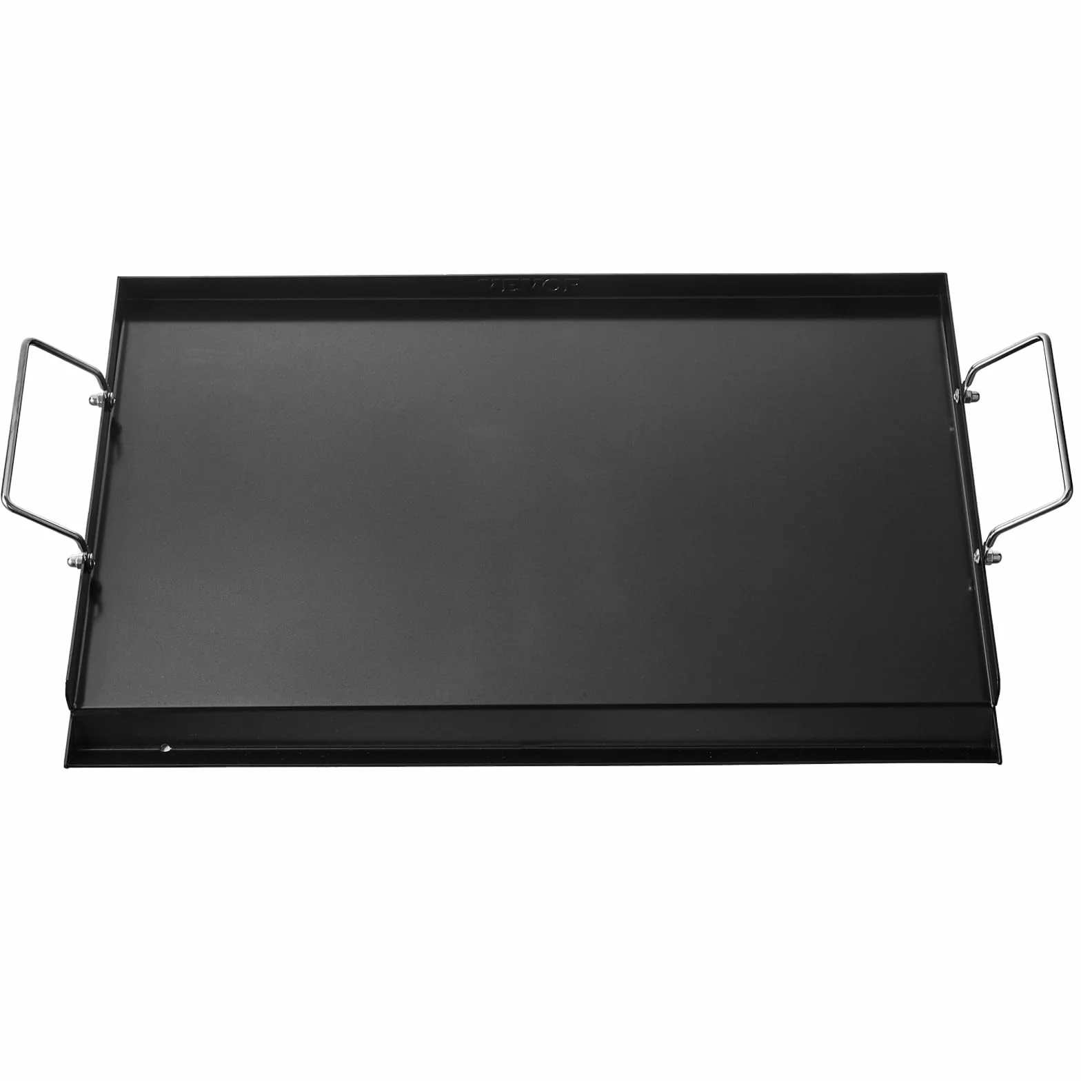 VEVOR Uniwersalny wytrzymały grill ze stali węglowej prostokątny 606 x 360 mm z płaską powierzchnią, żelazko gazowe do grillowania, przenośne rodzinne przybory kuchenne z uchwytem, duża powierzchnia