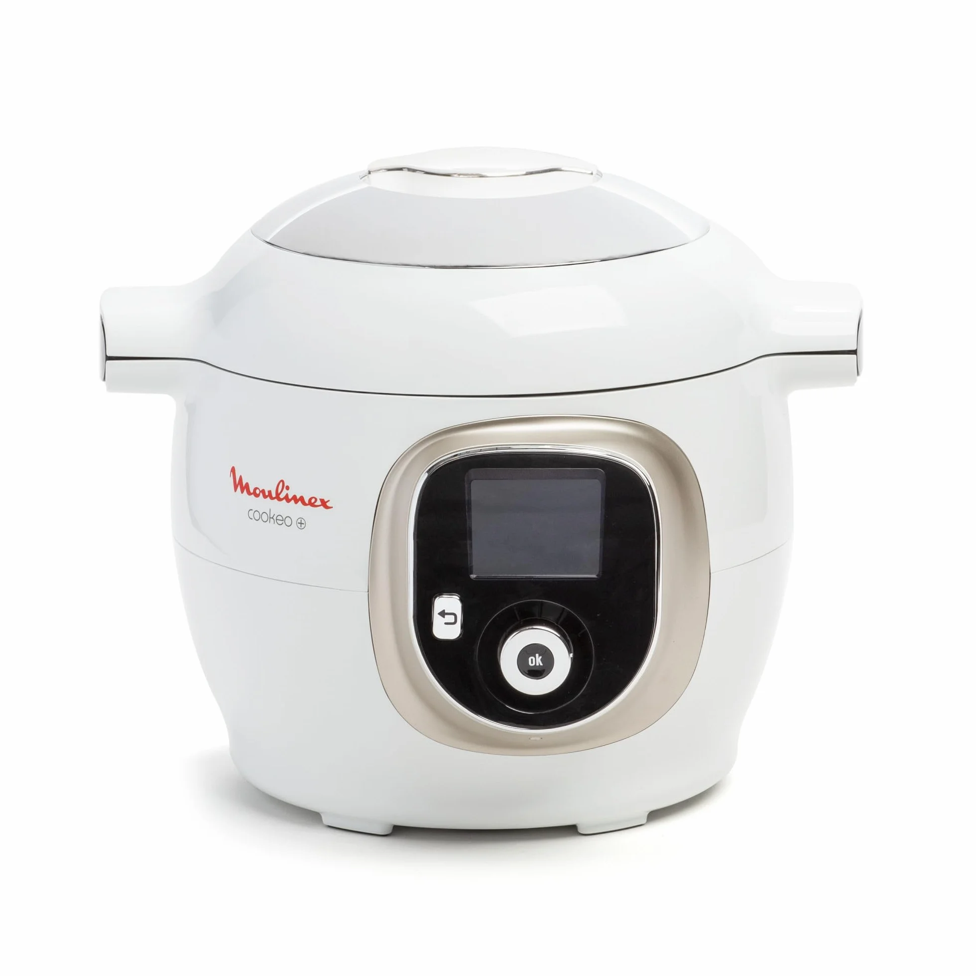 Moulinex, Cookeo Inteligentny multicooker 6L, 150 wbudowanych przepisów, gotowanie bez nadzoru, intuicyjny ekran, instrukcja gotowania, aplikacja MyMoulinex, 1600 W, biały, 15 lat, możliwość naprawy