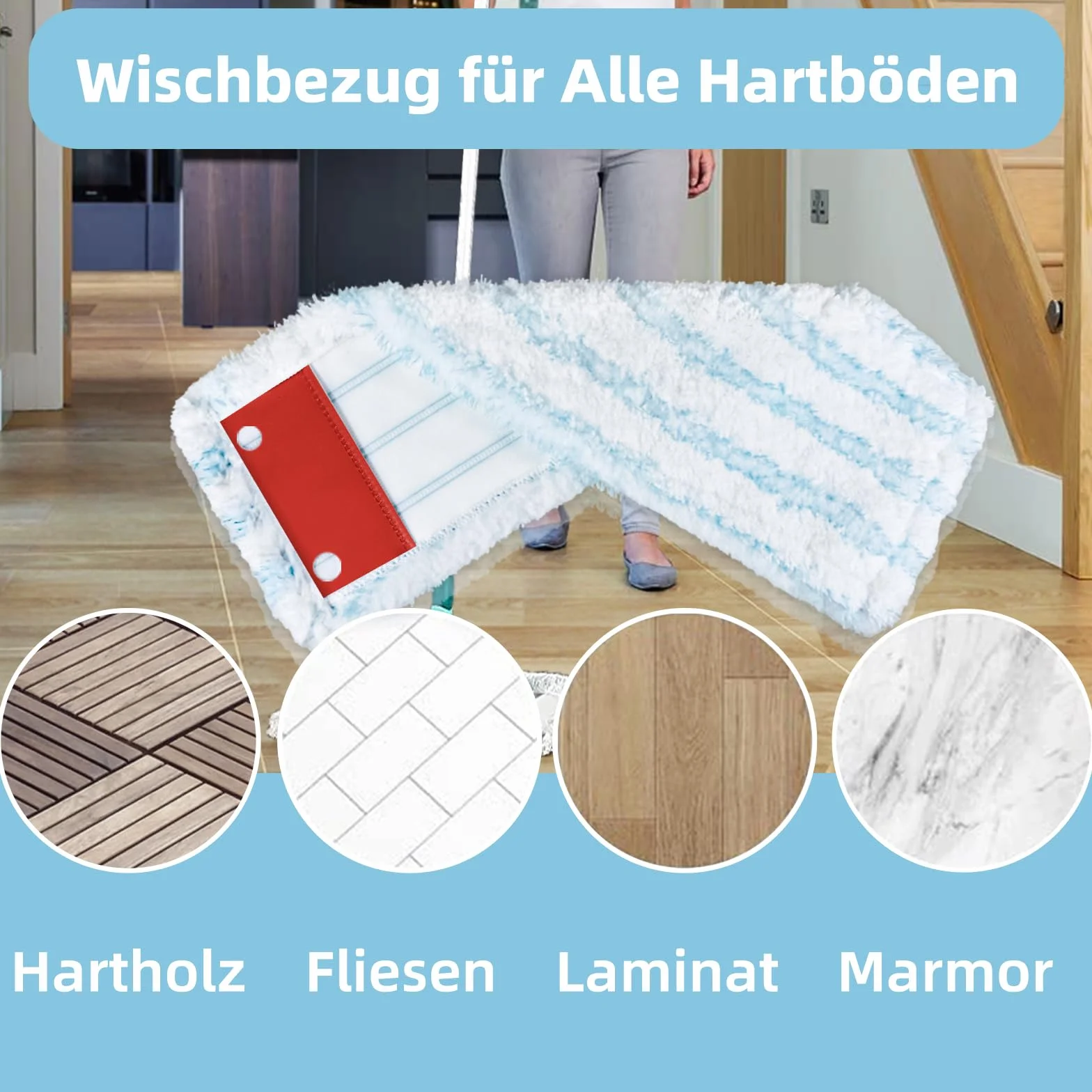 3 szt wycieraczek podłogowych do Leifheit Profi XL Micro Duo / Profi XL Cotton Plus zestaw zestaw do wszystkich rodzajów podłóg, nakładka zamienna z mikrofibry do wszystkich rodzajów podłóg