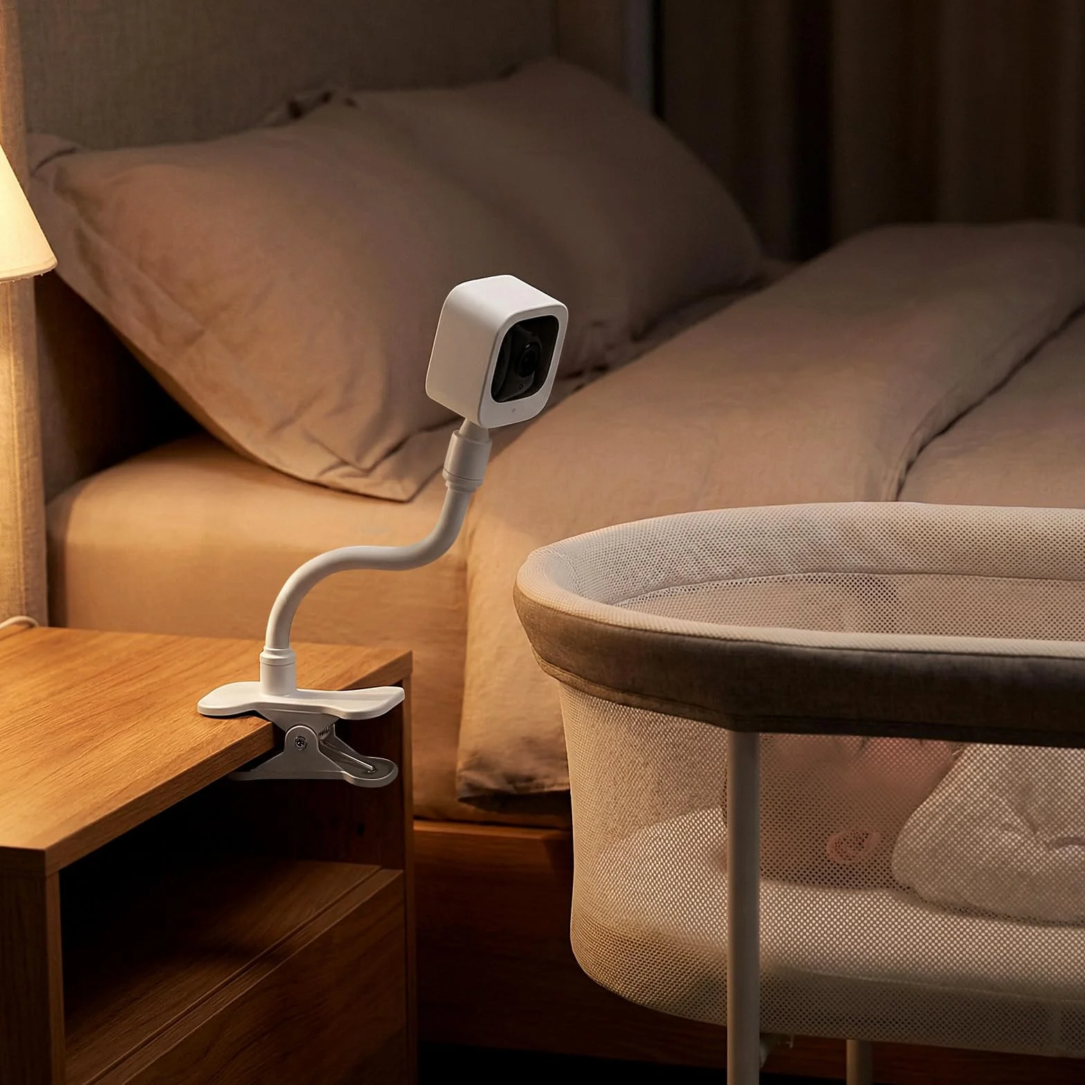 DESPOINA Elastyczny Uchwyt na Kamerę Dziecka, Uchwyt na Elektroniczną Niania Elektroniczną, Nie Wymaga Wiercenia, Uchwyt na Klips do Niani do Monitora Philips Avent Video Baby Monitor