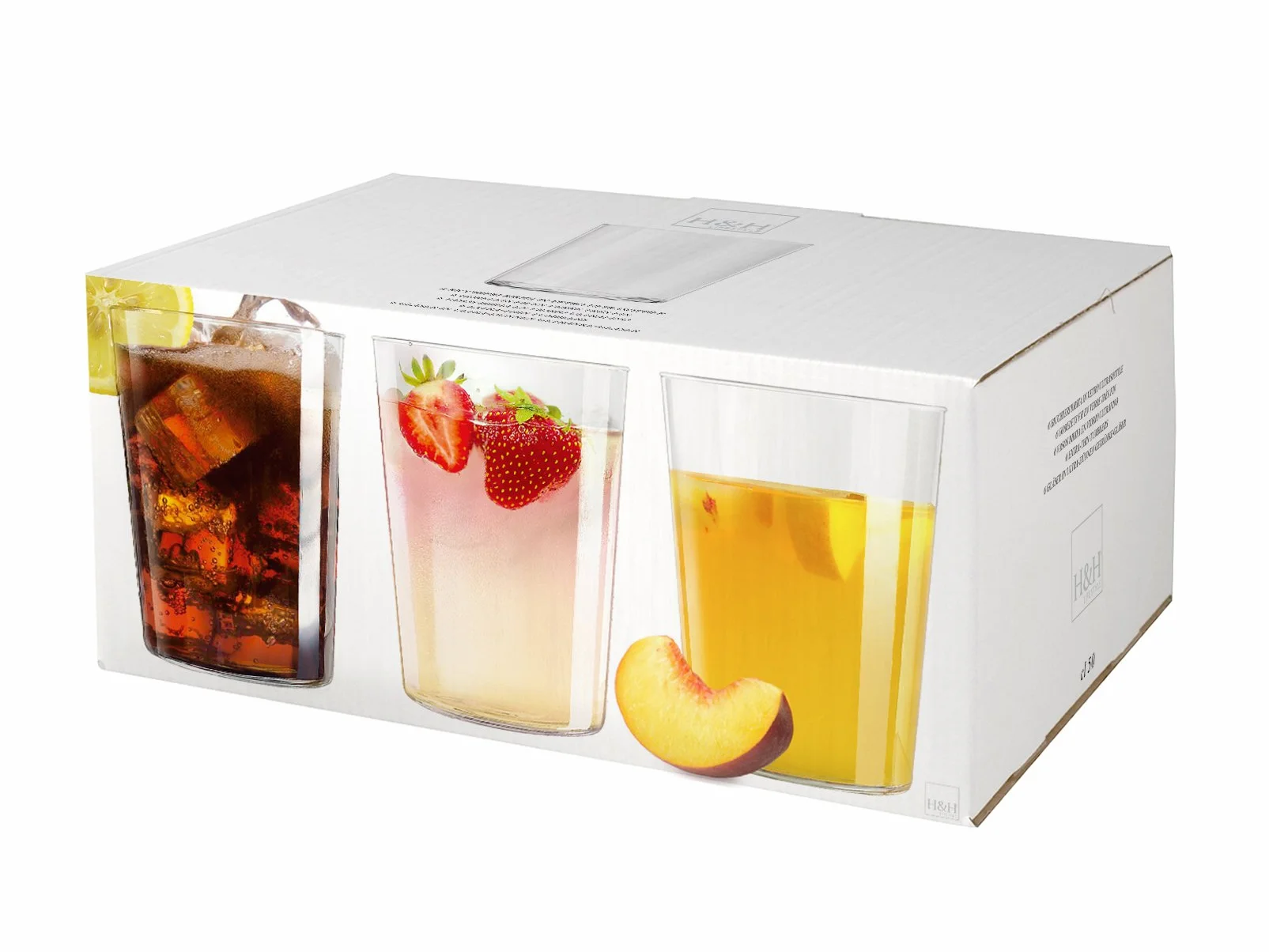 H&H Starck 6 ultracienkich kieliszków do koktajli 500 ml