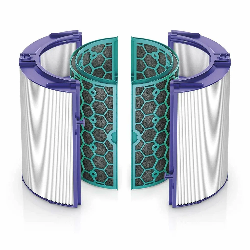 Paxanpax Szklany oczyszczacz powietrza HEPA i filtr z węglem aktywnym do Dyson HP04 Pure Hot+Cool Purifying grzejnik i wentylator, TP04 Pure Cool Tower Fan, DP04 Pure Cool Desk Type (opakowanie 2