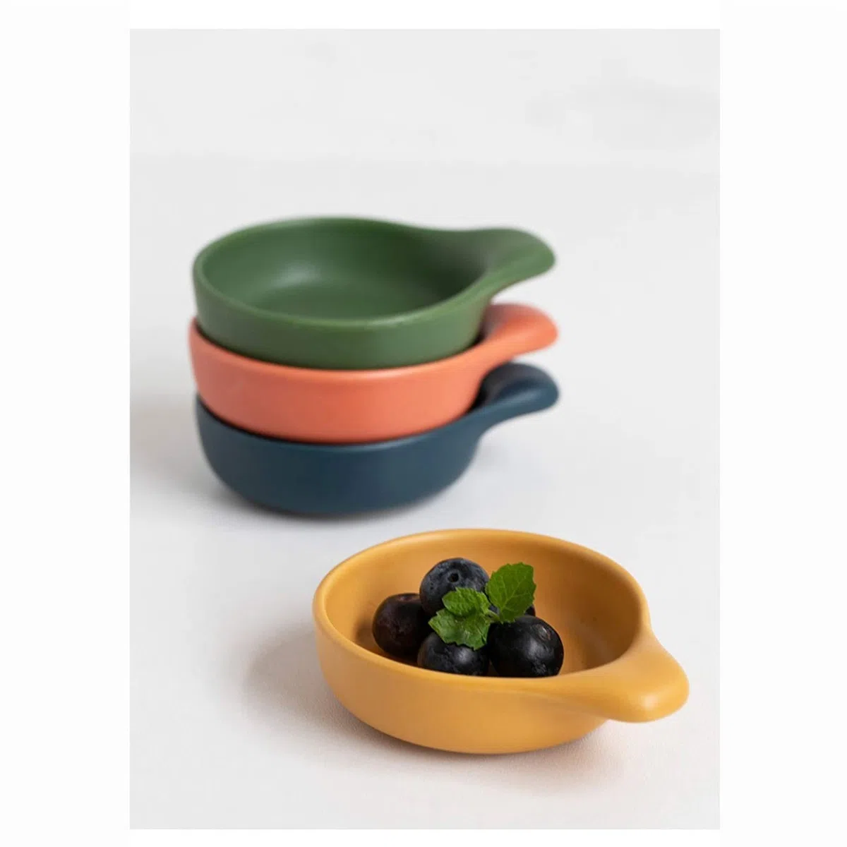 Wielokolorowy zestaw ceramicznych misek do dipów Jingdezhen Sojowa przyprawa do użytku domowego Sushi Ocet deserowy(B)