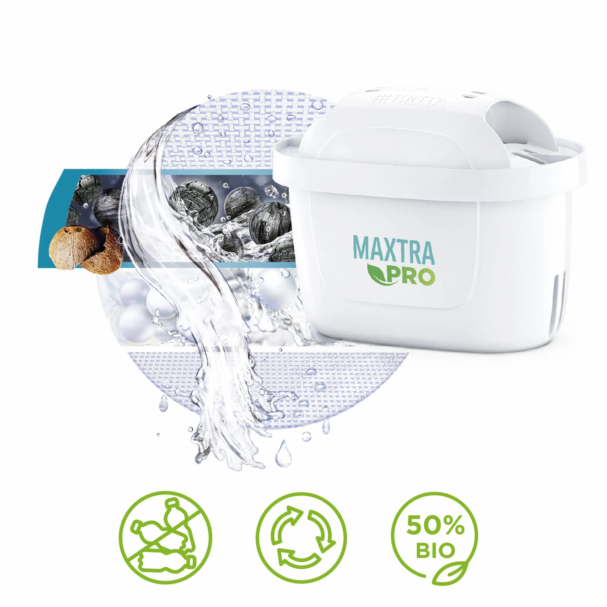 BRITA Filtr do wody MAXTRA PRO Pure Performance 5+1 szt, NOWOŚĆ - oryginalny wkład BRITA redukuje zanieczyszczenia, chlor, pestycydy i kamień, zapewnia lepszy smak wody kranowej