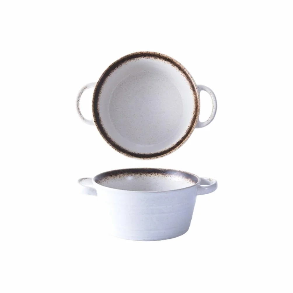 Miska do zupy, ceramiczna miska do ramenu z podwójnymi uszami, duża kreatywna miska na makaron i owoce