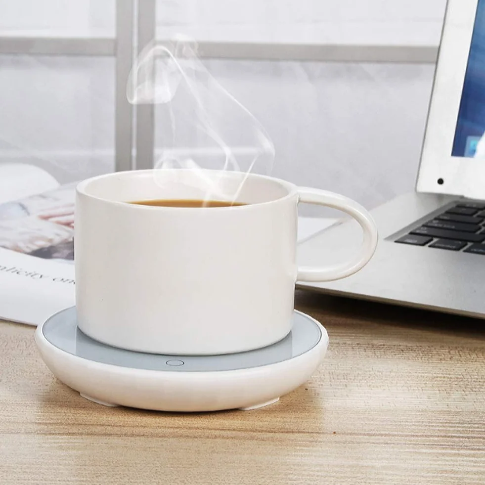 Podgrzewacz do filiżanek z technologią PTC, mata grzewcza szybkiego nagrzewania, energooszczędny, lekki i kompaktowy, nadaje się do kubków ceramicznych i szklanych ze stali nierdzewnej