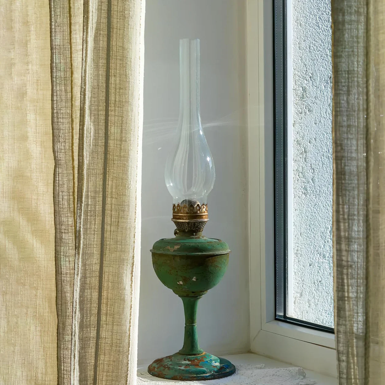 Iplusmile Lampa Olejowa - Cylinder Szklany, Klosz Zamienny Do Lampy Naftowej, Średnica Górna 3,8 cm, Dolna 5 cm