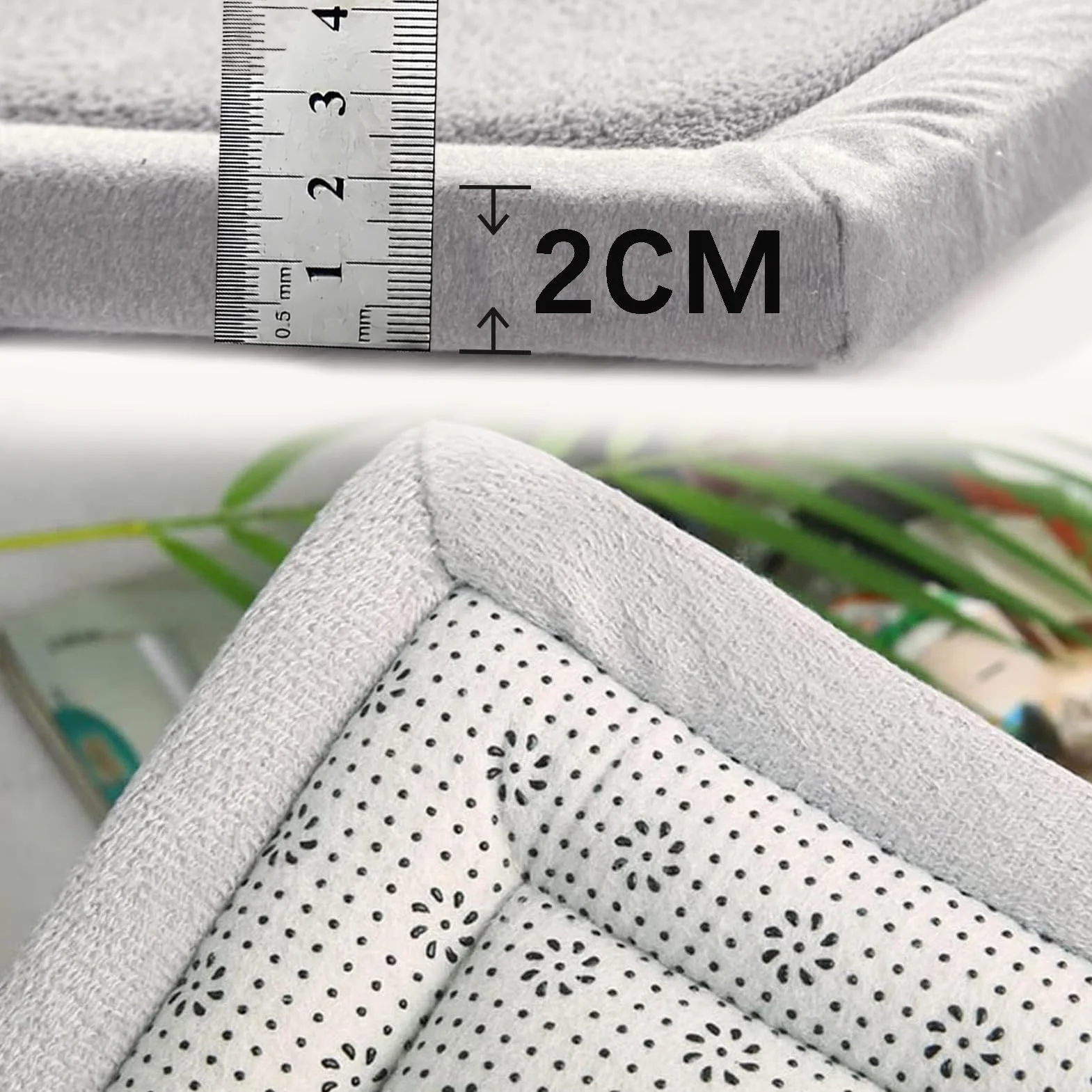Mata do Zabawy dla Dziecka Wkładka do Kojca 2cm Grubo Wyściełana Mata do Raczkowania 200 x 300 cm Antypoślizgowa Mata do Zabaw dla Dzieci