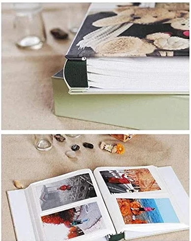 Interstitial album fotograficzny 200 arkuszy, 15 cm, 50 arkuszy / 100 stron, rodzinna książka z rekordami wzrostu dziecka, dla par podróżnych, zapakowany, 25,5 x 22,5 x 5,5 cm (kolor: #1)