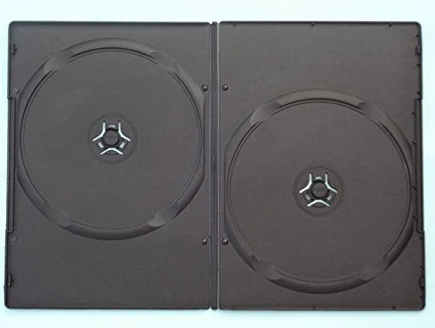 Obudowa DVD 7 mm podwójna czarna opakowanie 100 szt.