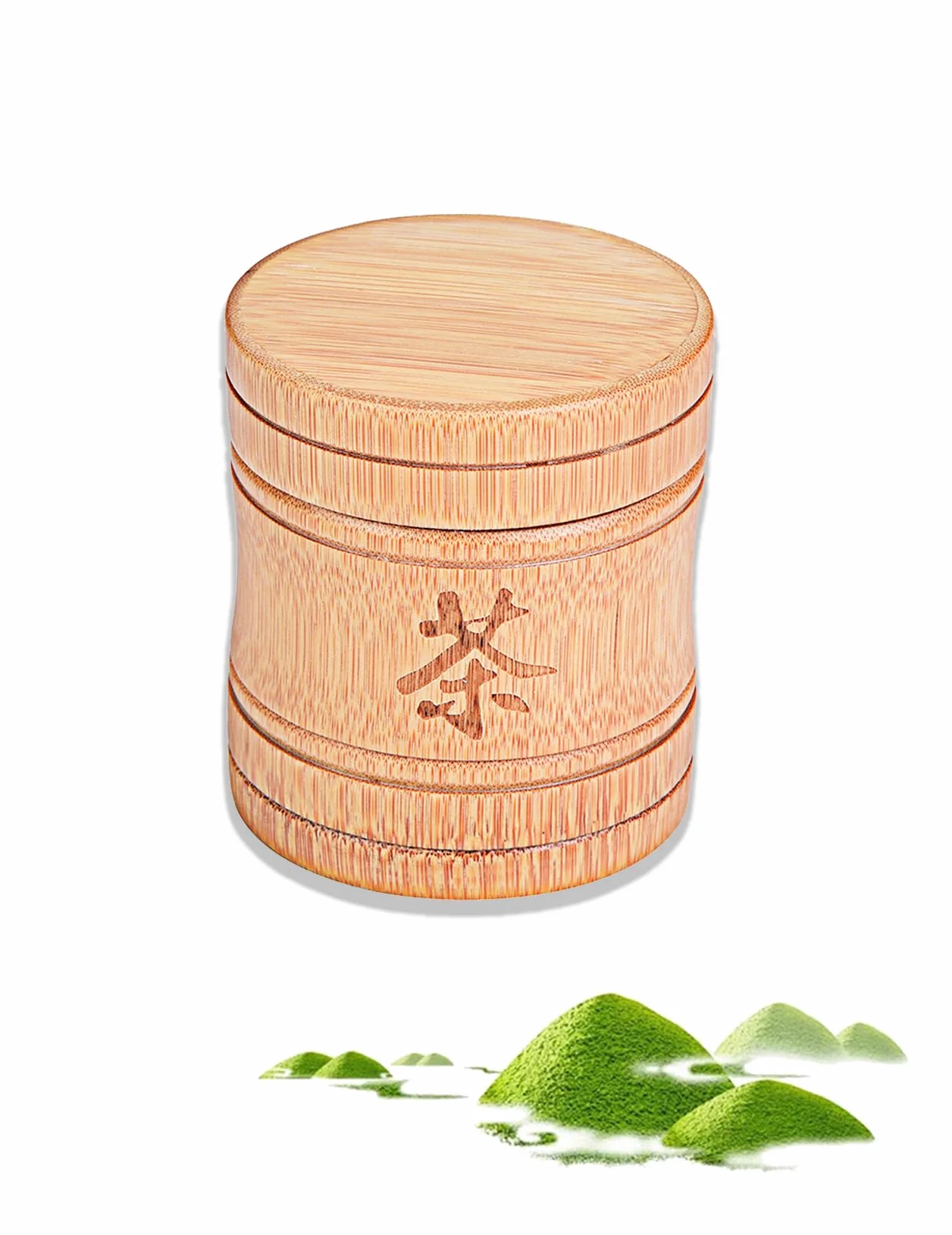 Pojemnik Matcha Przenośny Lekki Przechowywany Słoik Na Herbatę Pojemnik Bambusowy Kanister Sitko Do Herbaty Puszka Z Pokrywką