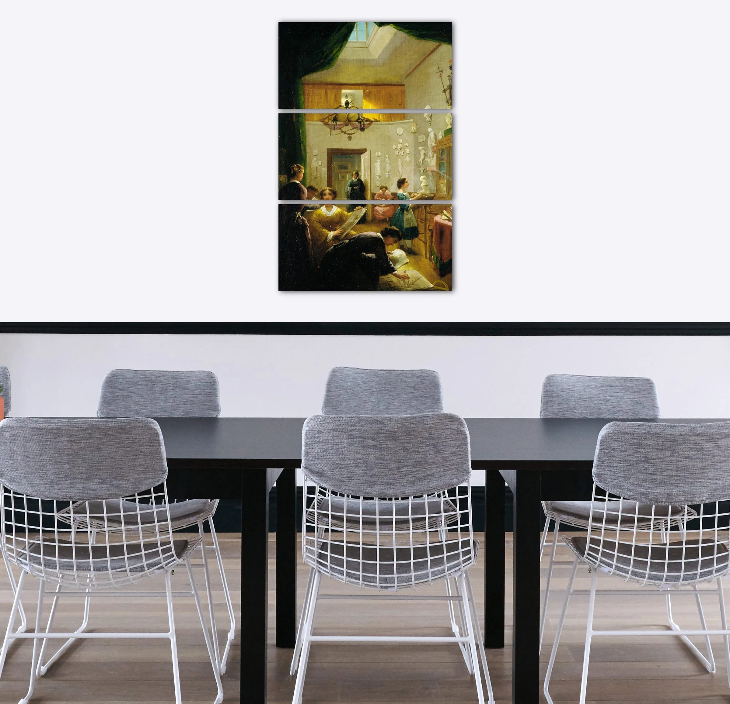 Płótno 3 części (80x120cm): Louis lang - Zajęcia plastyczne kobiet
