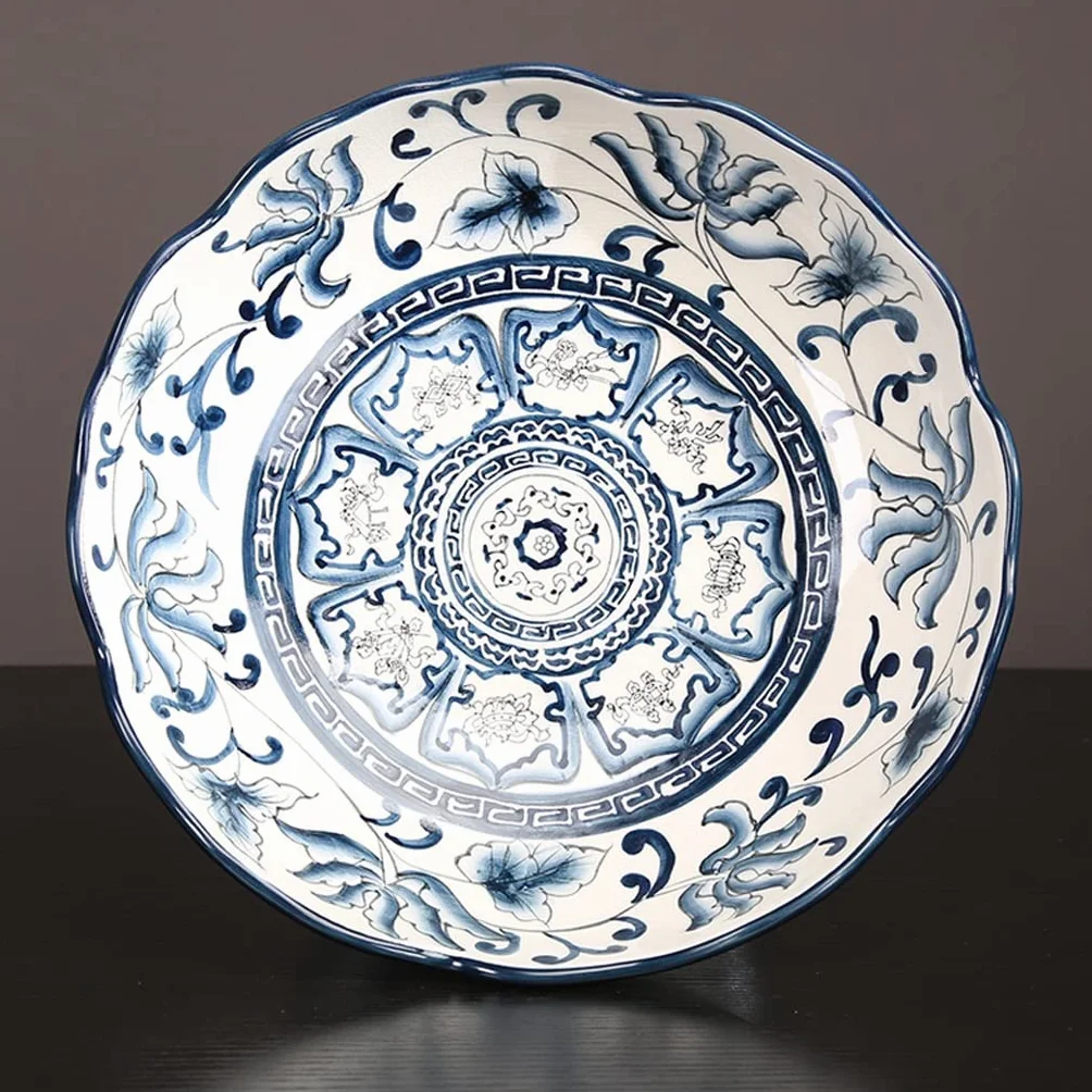 Kosze do przechowywania owoców, miski na owoce, 11,4" Miski na owoce, taca na owoce i półmiski, talerze do serwowania owoców, porcelanowe naczynia do serwowania na przyję
