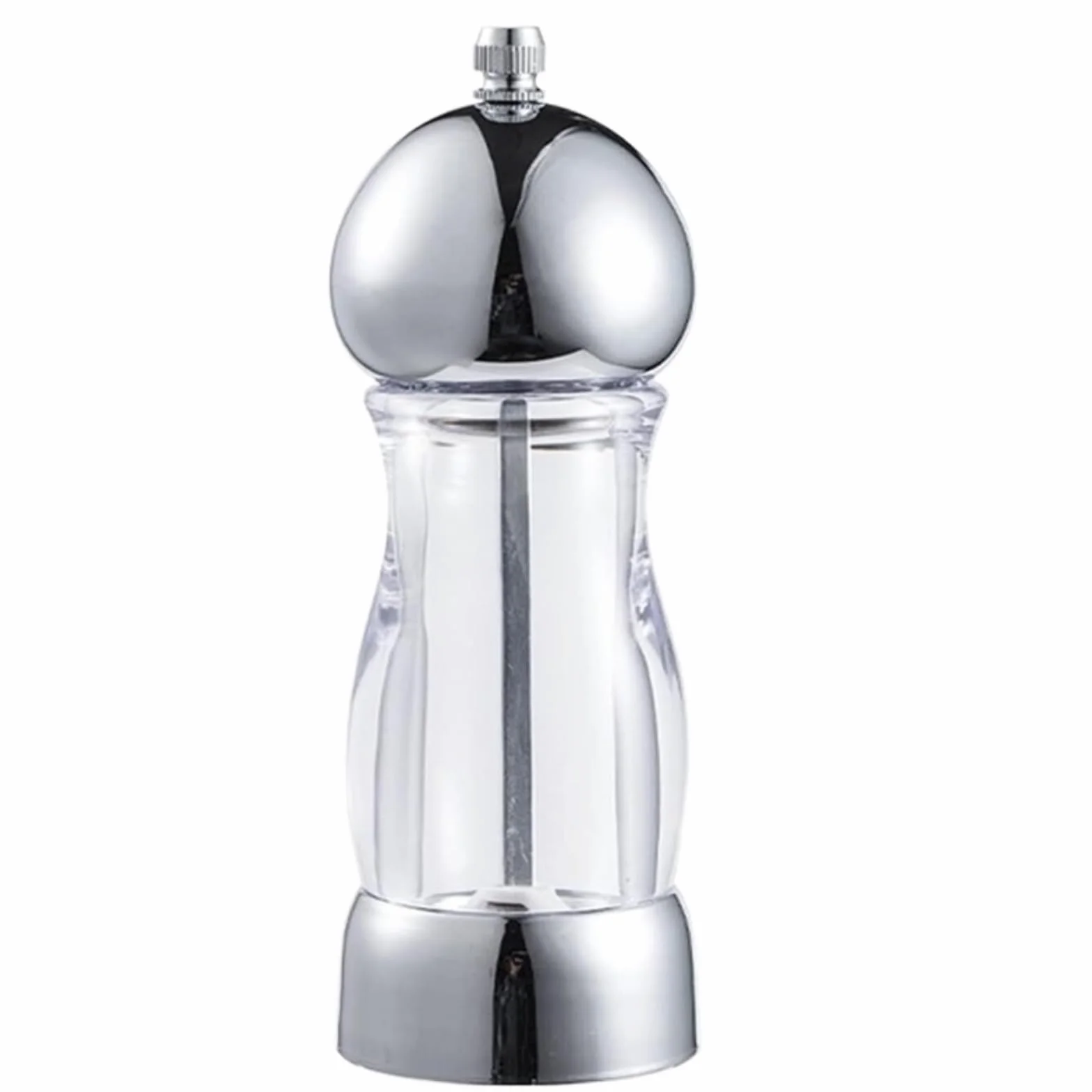 Młynek Pieprzu Różowo-złoty Srebrny Młynek Do Pieprzu Czarny Pieprz Pieprzowy Przezroczysty Różany Soli Morskiej Do Soli(Blue,Silver,1pcs)
