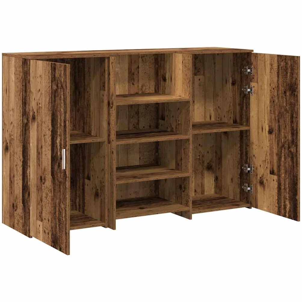 Stolik recepcyjny Stary Drewniany Recepcja Counter z schowkiem i wszechstronnym projektem dla biur 155 x 50 x 103,5 cm