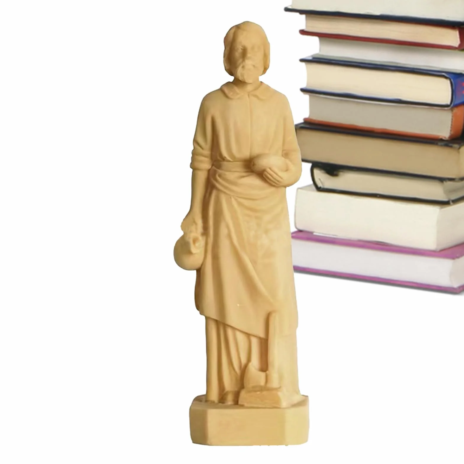 Ręcznie malowana figurka św. Józefa z żywicy, dekoracja religijna do domu